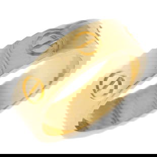 Cartier Love Ring Size 9.5 K18 Yellow Gold Ladies CARTIER: Cartier Love Ring Size 9.5 K18 Yellow Gold Ladies CARTIER Brand: Cartier Number in Pack: 1 Type: Band ring Style: Business Fashion Gender: Women Color: Gold Material: Yellow gold (18K) Other Size: 9.5