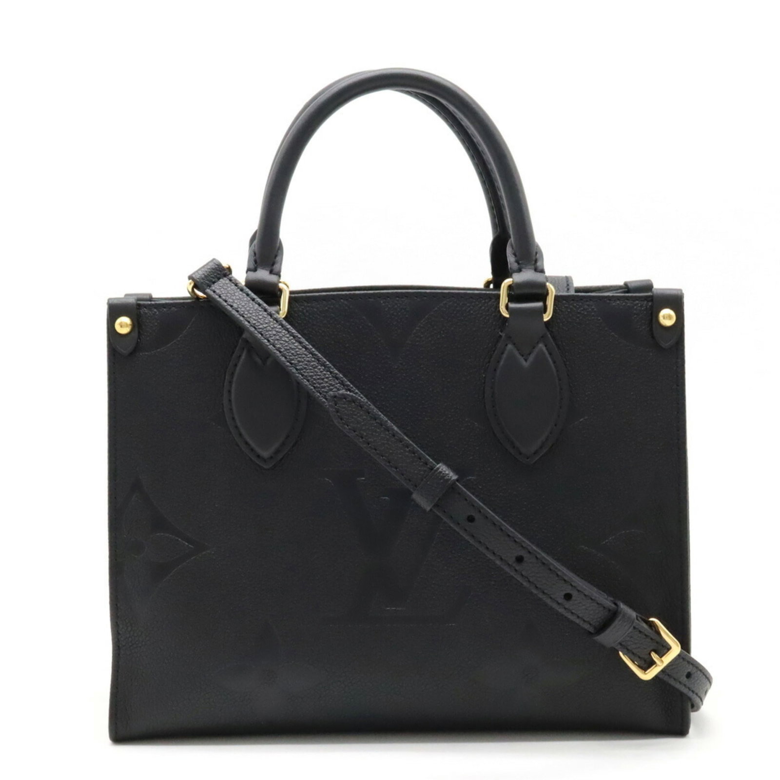 LOUIS VUITTON Monogram Empreinte On the Go PM Handbag Shoulder Bag Noir Black M45653: LOUIS VUITTON Monogram Empreinte On the Go PM Handbag Shoulder Bag Noir Black M45653 Brand: Louis Vuitton Line: Monogram Empreinte Model: M45653 Type: Handbag Shoulder bag Material: Monogram Empreinte