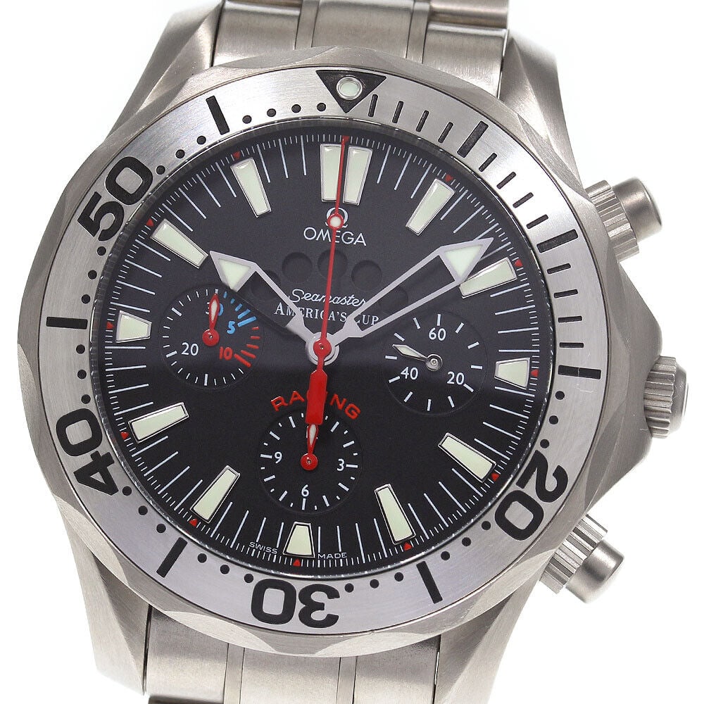 OMEGA Seamaster 300 Americas Cup 2269.50 Mens Watch: OMEGA Seamaster 300 Americas Cup 2269.50 Mens Watch Type: wristwatch condition rank body rank AB+ belt trunk A commodity condition glass in good condition case slight scratches bezel slight scratches