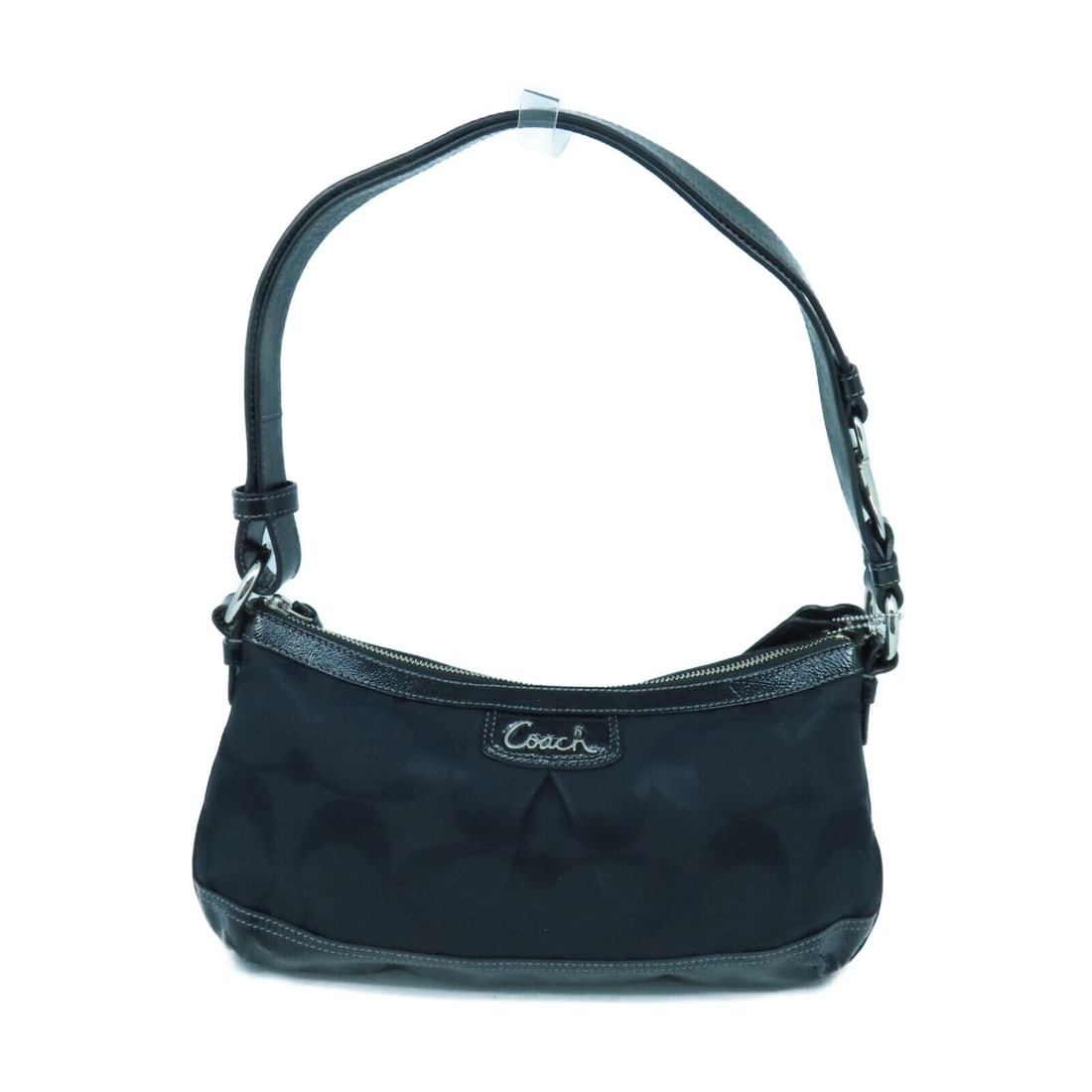 Coach SHW Shoulder Bag Handbag Canvas Black: Coach SHW Shoulder Bag Handbag Canvas Black Style: Shoulder Bag Exterior Material: canvas Exterior Color: Black Bag Height: 7.5 Bag Depth: 1.4 Bag Length: 12.6 Size Type: Regular Type: Shoulder Bag Fr