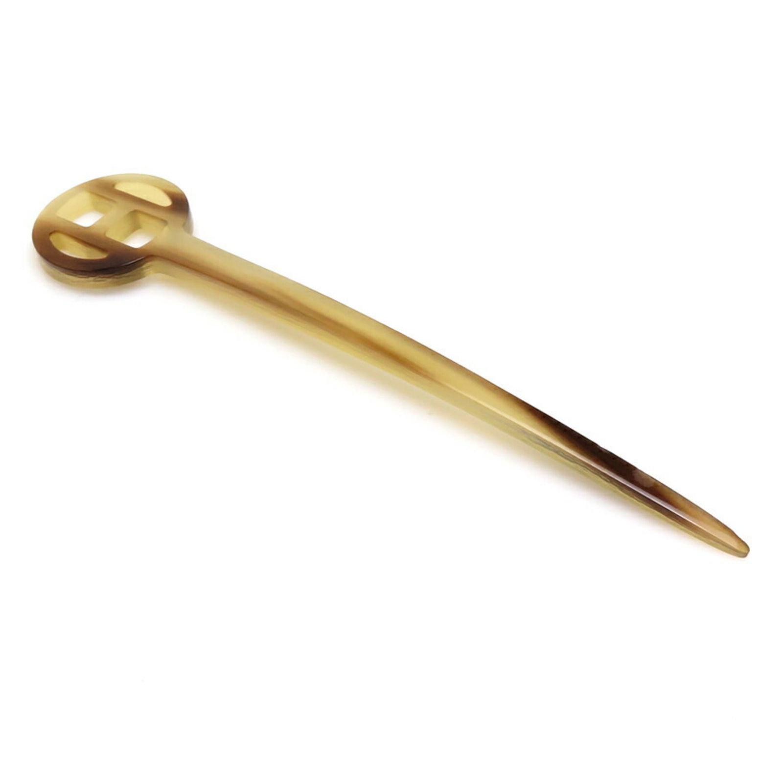 Hermes HERMES Hairpin Buffalo Horn Brown Women's 55167g: Hermes HERMES Hairpin Buffalo Horn Brown Women's 55167g Brand: Hermes Gender: Women Color: Brown Material: Buffalo horn Size (LxW): 3cm x 15cm / 1.18 x 5.9 Condition: Used (good) Overall Scratches: Sl