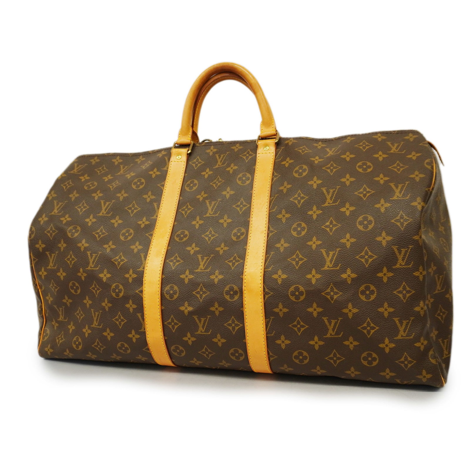 Louis Vuitton Monogram Keepol 55 M41424 Men Women Unisex Boston Bag: Louis Vuitton Monogram Keepol 55 M41424 Men Women Unisex Boston Bag Brand: Louis Vuitton Line: Monogram Model: Keepol 55 M41424 Type: Boston bag Hardware Color: Gold Closure: Zipper Gender: Men Women 