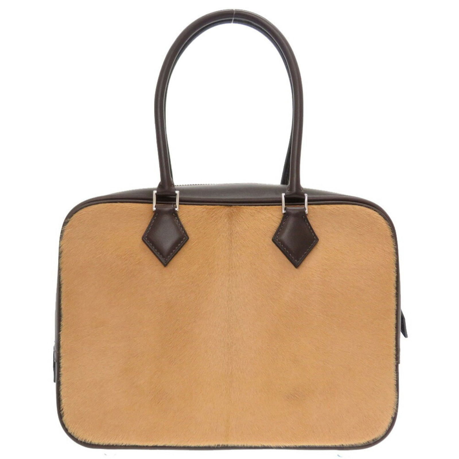 Hermes Plum 28 Harako Chamony Evenne # K engraved handbag bag tea 0026 HERMES: Hermes Plum 28 Harako Chamony Evenne # K engraved handbag bag tea 0026 HERMES Brand: Hermes Line: Plume Country of Origin: France Type: Handbag Closure: Zipper Inner Pocket: Open pocket3 Open pocket: