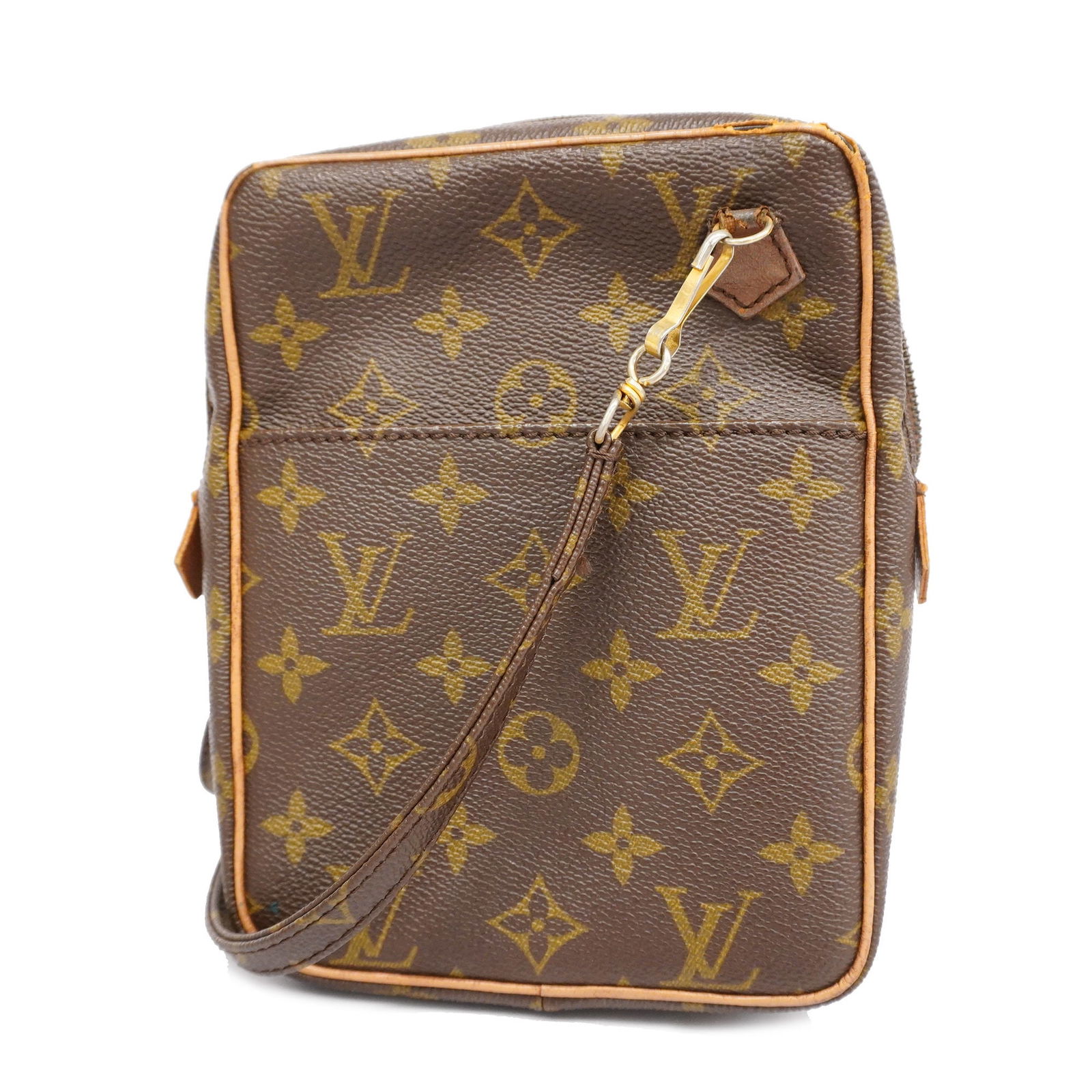 Louis Vuitton Monogram Danube Old Model M3552 Women's Shoulder Bag: Louis Vuitton Monogram Danube Old Model M3552 Women's Shoulder Bag Brand: Louis Vuitton Line: Monogram Model: Danube old model M3552 Type: Shoulder bag Hardware Color: Gold Closure: Zipper Inner Pocke