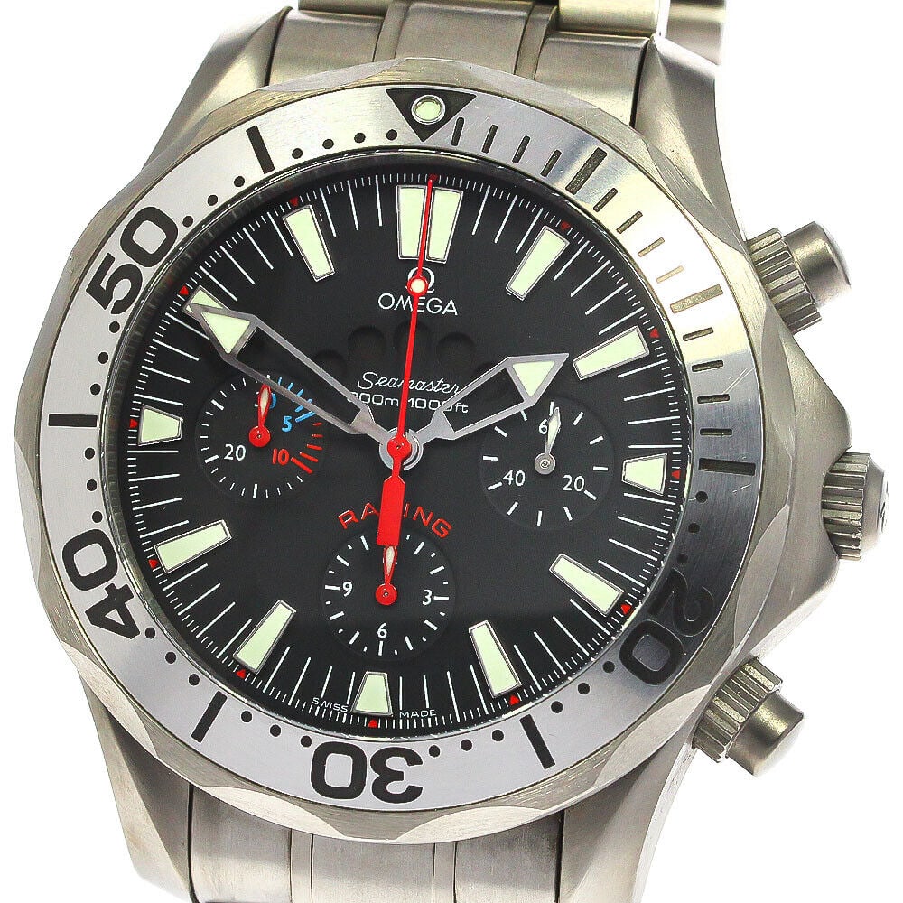 OMEGA 2269.52 Seamaster 300 Americas Cup Racing Mens Watch: OMEGA 2269.52 Seamaster 300 Americas Cup Racing Mens Watch Type: wristwatch condition rank Body rank B+ belt trunk B+ Product condition glass in good condition Case: slight scratches small dents (here
