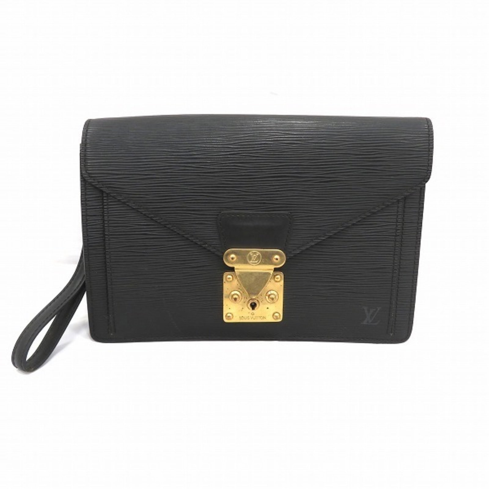 Louis Vuitton Epi Pochette Serie Dragonne M52612 Bag Clutch Second Men's: Louis Vuitton Epi Pochette Serie Dragonne M52612 Bag Clutch Second Men's Brand: Louis Vuitton Type: Clutch bag Pochette Material: Leather Leather: Color: Black Noir Gender: Men Size (HxWxD): 17.5cm x 