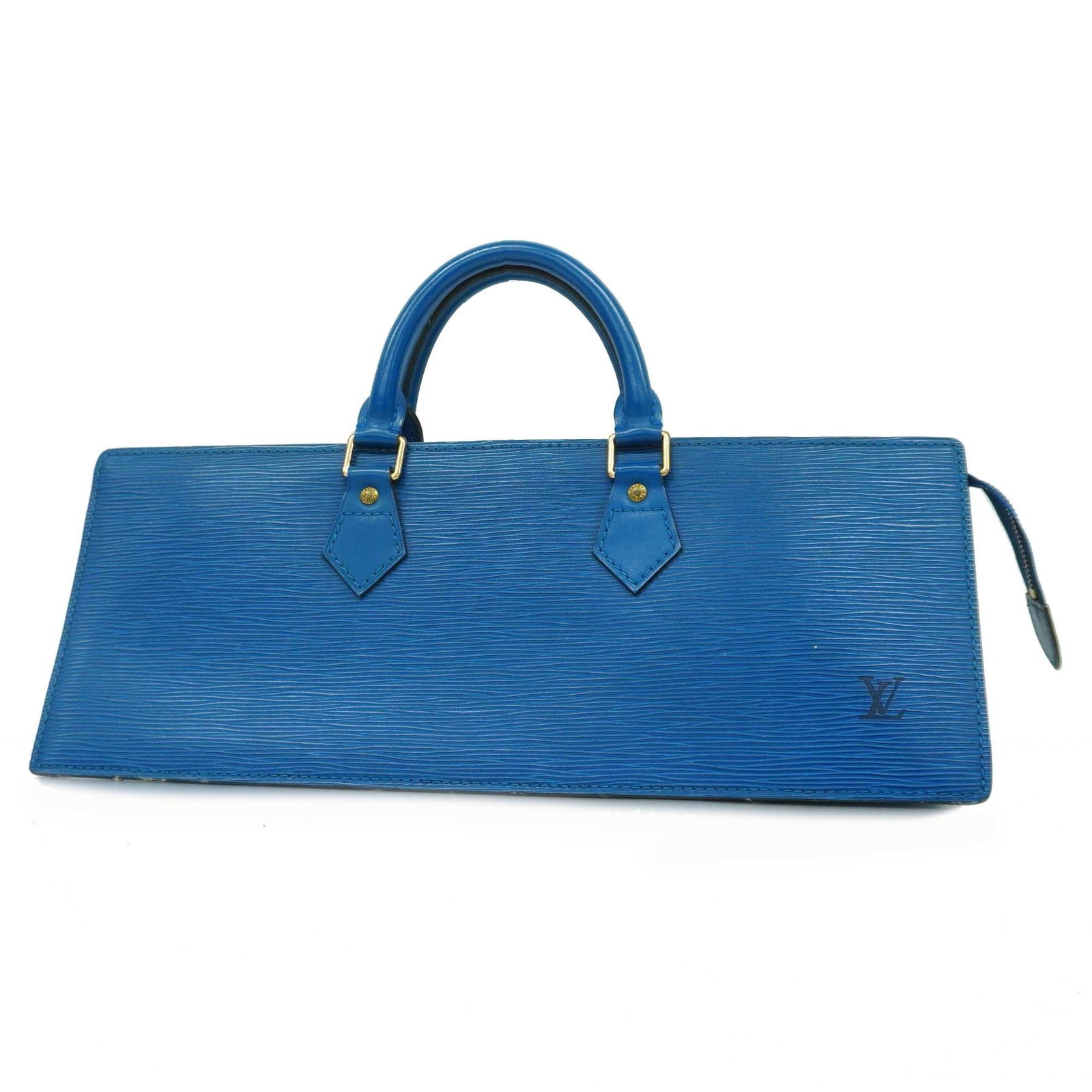 Louis Vuitton Epi Sac Triangle M52095 Women's Handbag Toledo Blue: Louis Vuitton Epi Sac Triangle M52095 Women's Handbag Toledo Blue Brand: Louis Vuitton Line: Epi Model: Sac Triangle M52095 Type: Handbag Color: Toledo blue Hardware Color: Gold Closure: Zipper Inner 