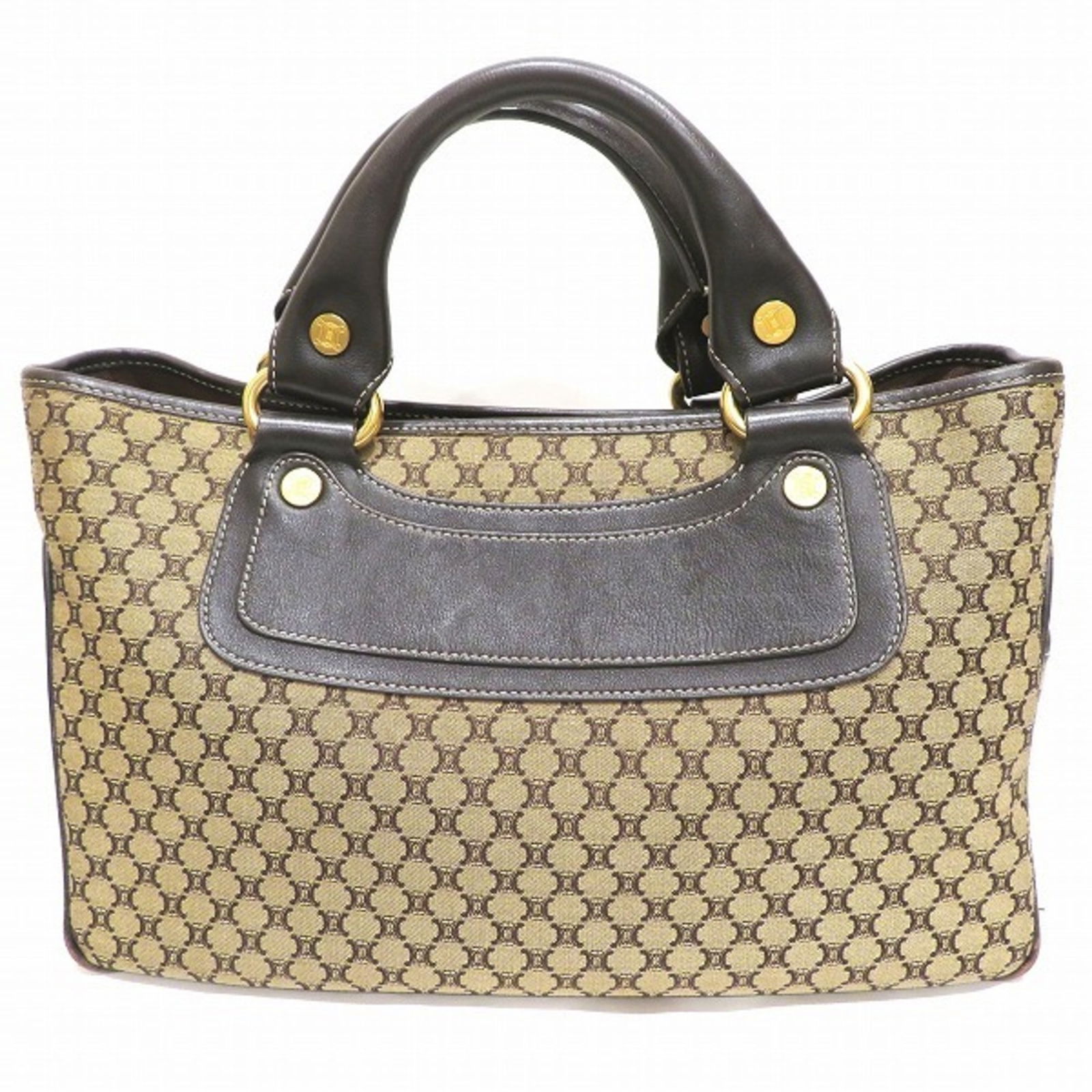 Celine CELINE Boogie Bag Macadam Pattern Handbag Ladies: Celine CELINE Boogie Bag Macadam Pattern Handbag Ladies Brand: Celine Type: Handbag Material: Canvas Leather Canvas: Leather: Color: Brown Gender: Women Size (HxWxD): 20cm x 32cm x 13cm / 7.87 x 12.59