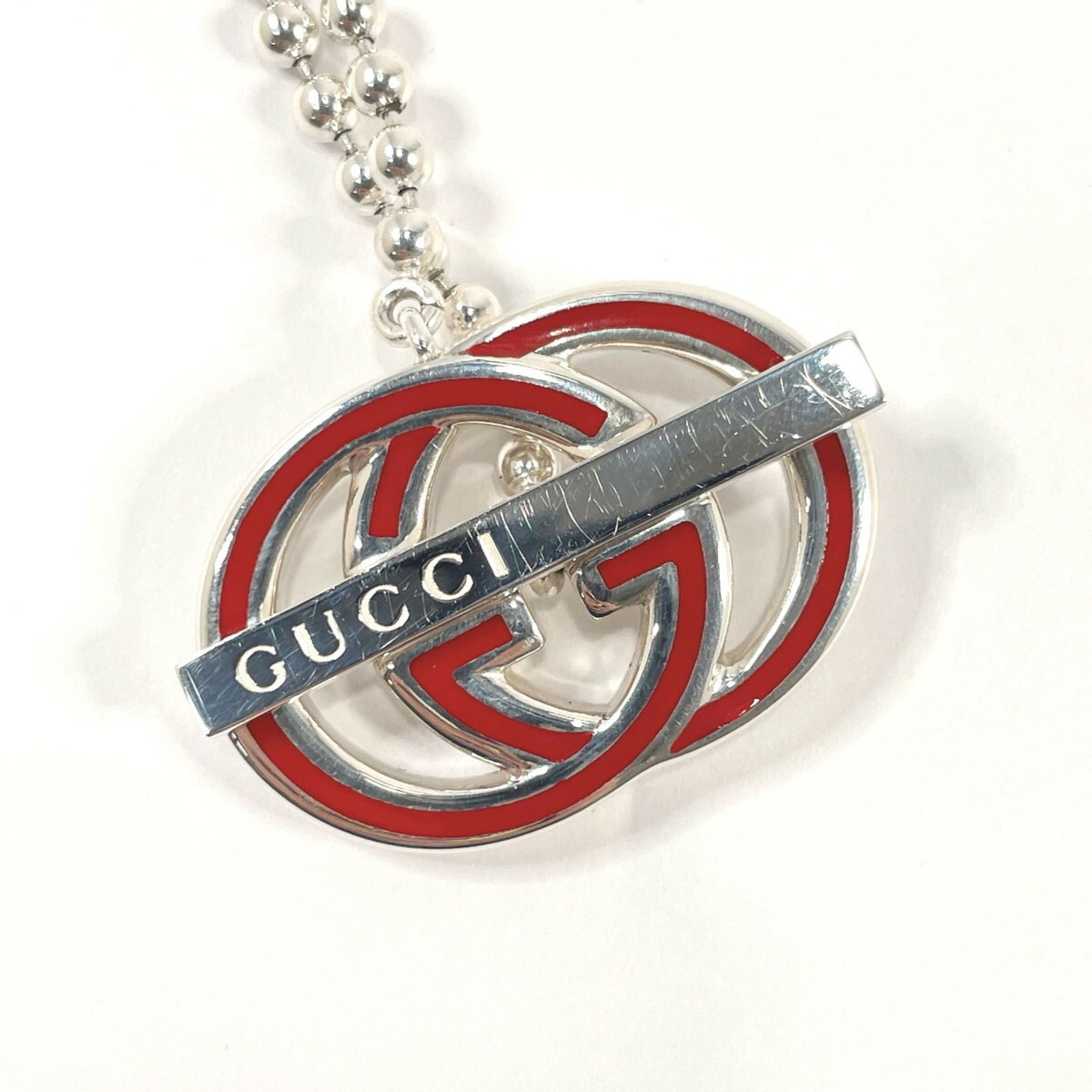 Gucci Interlocking G Necklace Silver 925 Gucci Women's Auction