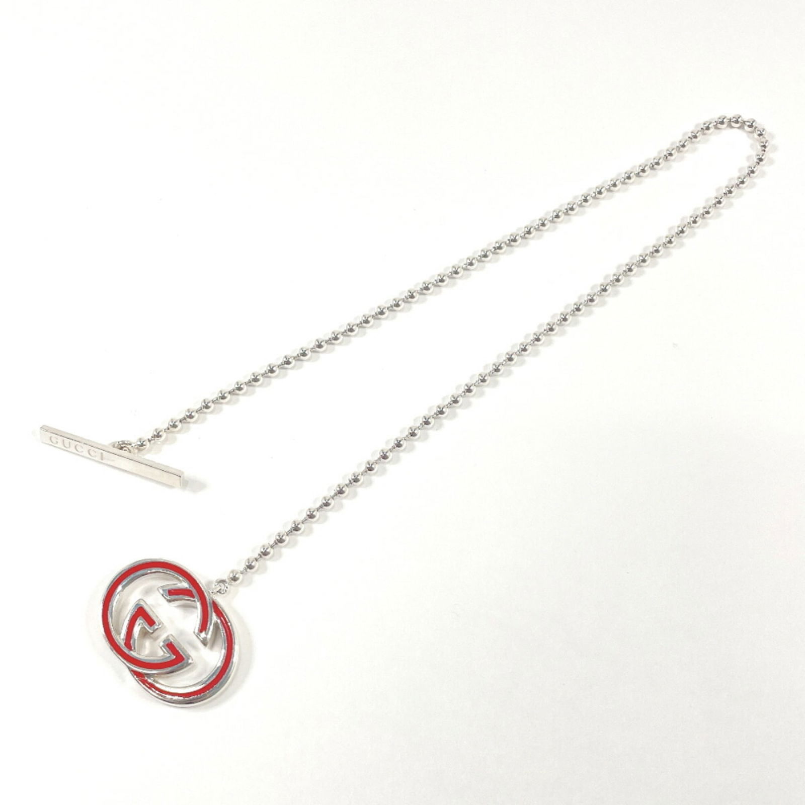 Gucci Interlocking G Necklace Silver 925 Gucci Women's Auction