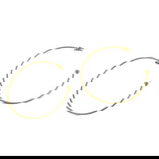 Chloe Chloe hoop earrings gold ladies: Chloe Chloe hoop earrings gold ladies Brand: Chloe Type: Hoop earrings Gender: Women Material: Metal Color: Gold Size (HxWxD): 60.00mm x 60.00mm / 2.36 x 2.36 Condition: Used (very good) The BIDHAUS G