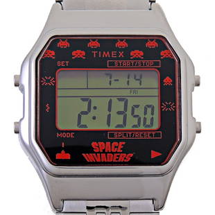 Timex 80 Space Invader Collaboration Model Ladies' Men's Watch TW2V30000: Timex 80 Space Invader Collaboration Model Ladies' Men's Watch TW2V30000 Brand: Timex Model: TW2V30000 Type: Wristwatch Gender: Men Material (Case): Stainless steel Material (Band): Stainless steel Di