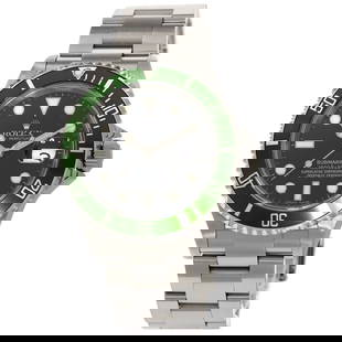 Rolex 16610T Submariner Green Bezel Watch Stainless Steel SS Men's ROLEX: Rolex 16610T Submariner Green Bezel Watch Stainless Steel SS Men's ROLEX Brand: Rolex Line: Submariner Model: 16610T Type: Wristwatch Gender: Men Display: Analog Material (Case): Stainless steel Mater