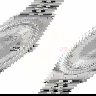 Rolex ROLEX Datejust 36 116234 silver/gray dial watch men's: Rolex ROLEX Datejust 36 116234 silver/gray dial watch men's Brand: Rolex Line: Datejust Type: Wristwatch Gender: Men Material (Case): Stainless steel White gold Material (Band): Stainless steel Color: