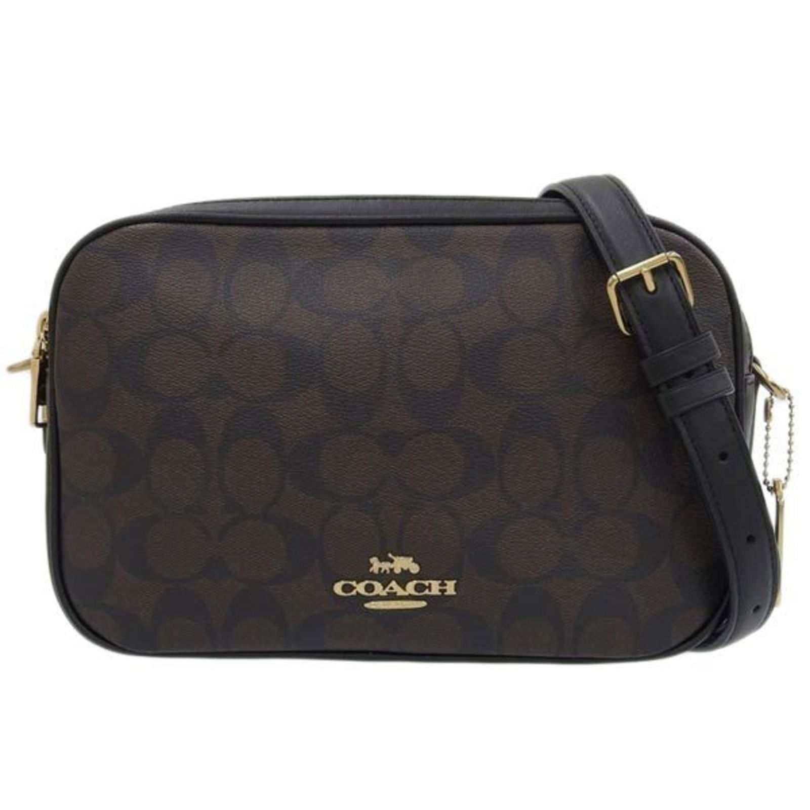 COACH Coach Leather Signature Shoulder Bag 68168 Black/Brown Ladies: COACH Coach Leather Signature Shoulder Bag 68168 Black/Brown Ladies Brand: Coach Line: Signature Model: 68168 Type: Shoulder bag Material: Leather PVC Leather: PVC: Color: Black Brown Hardware Color: