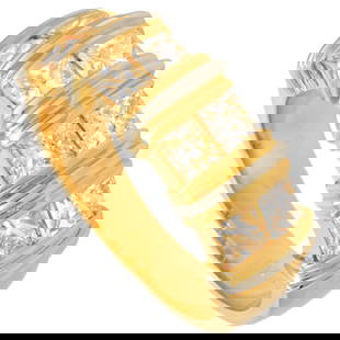 Cartier Apollonia Diamond 2 Row Ring K18YG/WG #51: Cartier Apollonia Diamond 2 Row Ring K18YG/WG #51 Brand: Cartier Type: Band ring Gender: Women Material: White gold (18K) Yellow gold (18K) Stone: Diamond US Size: 6 Other Size: 51 Width: 7.5mm / 0.3