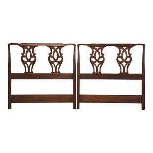 Henkel Harris Cherry Twin Headboard - a Pair: Henkel Harris Cherry Twin Headboard - a Pair A pair of traditional Henkel Harris twin sized headboards made of solid cherry. 41" wide 40" tall Dimensions: 41"W x 1"D x 40"H Styles: Traditional Bed Siz