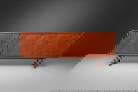 Danish Modern Credenza in Teak After Arne Vodder w/ Finished Back c. 1960s: Danish Modern Credenza in Teak After Arne Vodder w/ Finished Back c. 1960s Danish Modern Credenza in Teak After Arne Vodder w/ Finished Back c. 1960s About: Constructed from hand selected fletches of