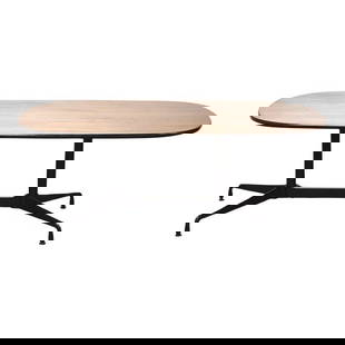 Eames Aluminum Group Rosewood Dining Table: Eames Aluminum Group Rosewood Dining Table A mid century modern rosewood aluminum group dining table designed by Charles and Ray Eames for Herman Miller. Professionally refinished. 72" wide. 42" deep.