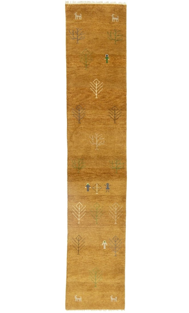 3X13 Rust Pictorial Tribal Gabbeh Oriental Runner Rug Hallway Carpet 2'6X13'2: 3X13 Rust Pictorial Tribal Gabbeh Oriental Runner Rug Hallway Carpet 2'6X13'2 Type: Area Rugs Size: 26 X 132 Ft" Color: Rust others Weave: Hand-Knotted Material: Wool Item Length: 158 Item Width: 30 R