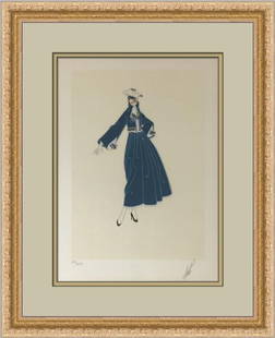 Erte Bon Soir Signed & Numbered L/ED Lithograph PING: Erte Bon Soir Signed & Numbered L/ED Lithograph PING Artist: Erte Unit Of Sale: Single Piece Signed By: Erte Size: Medium Custom Bundle: No Item Length: 18 in Region Of Origin: USA Framing: Matted & F