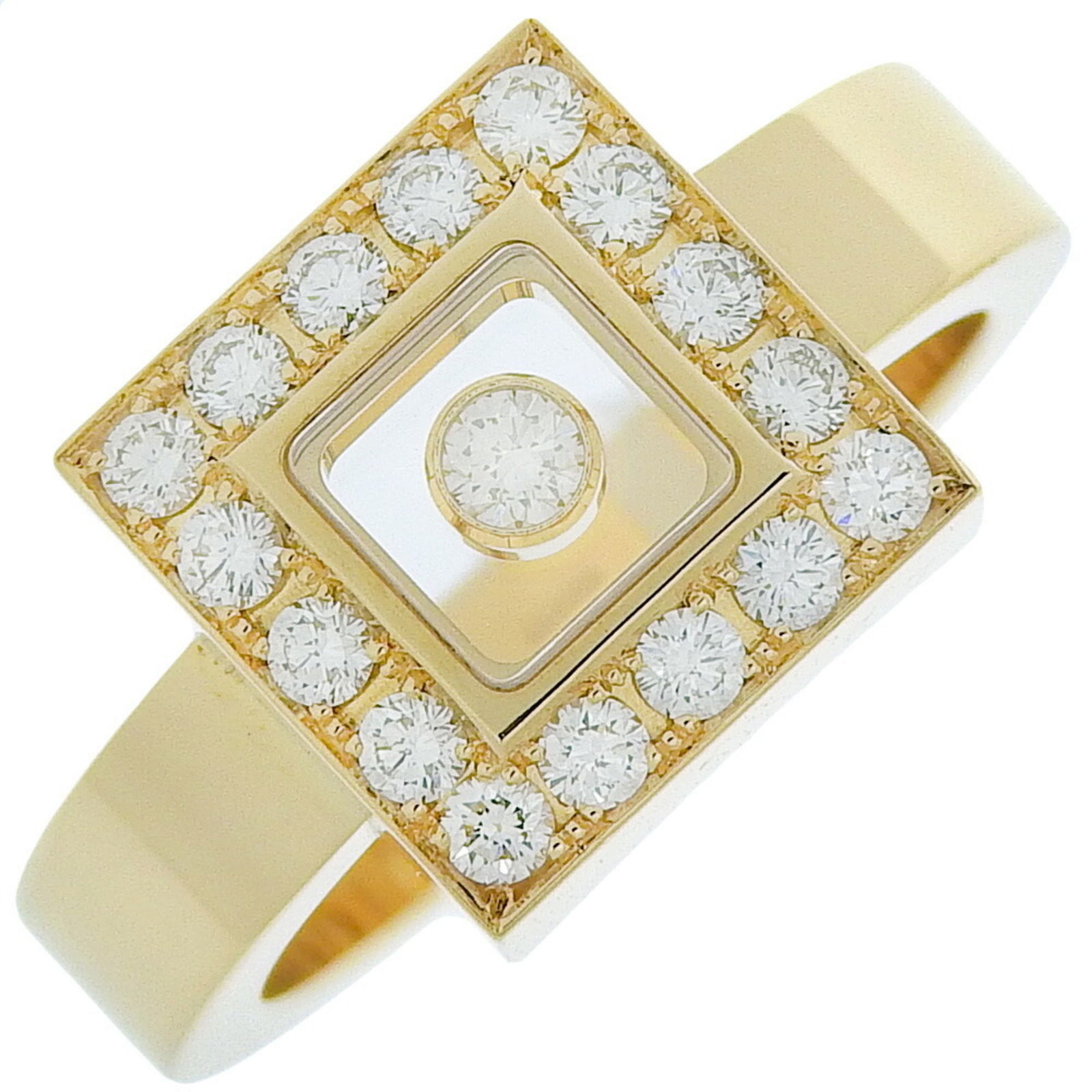 Chopard happy shop diamonds square ring