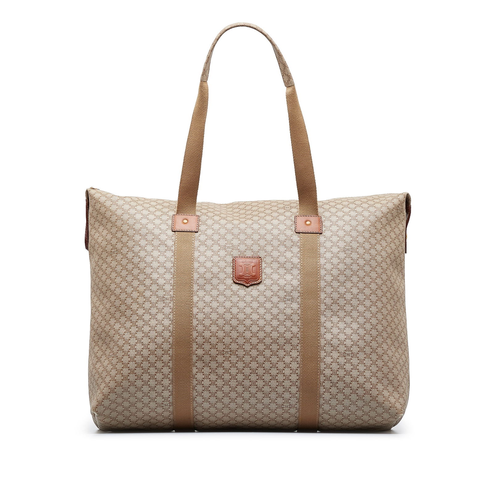 Celine Macadam Travel Bag: Celine Macadam Travel Bag This travel bag features a coated canvas body flat handles a top zip closure and an interior zip pocket. Brand: Celine Model: Macadam Travel Bag Origin: Italy Category: Bags