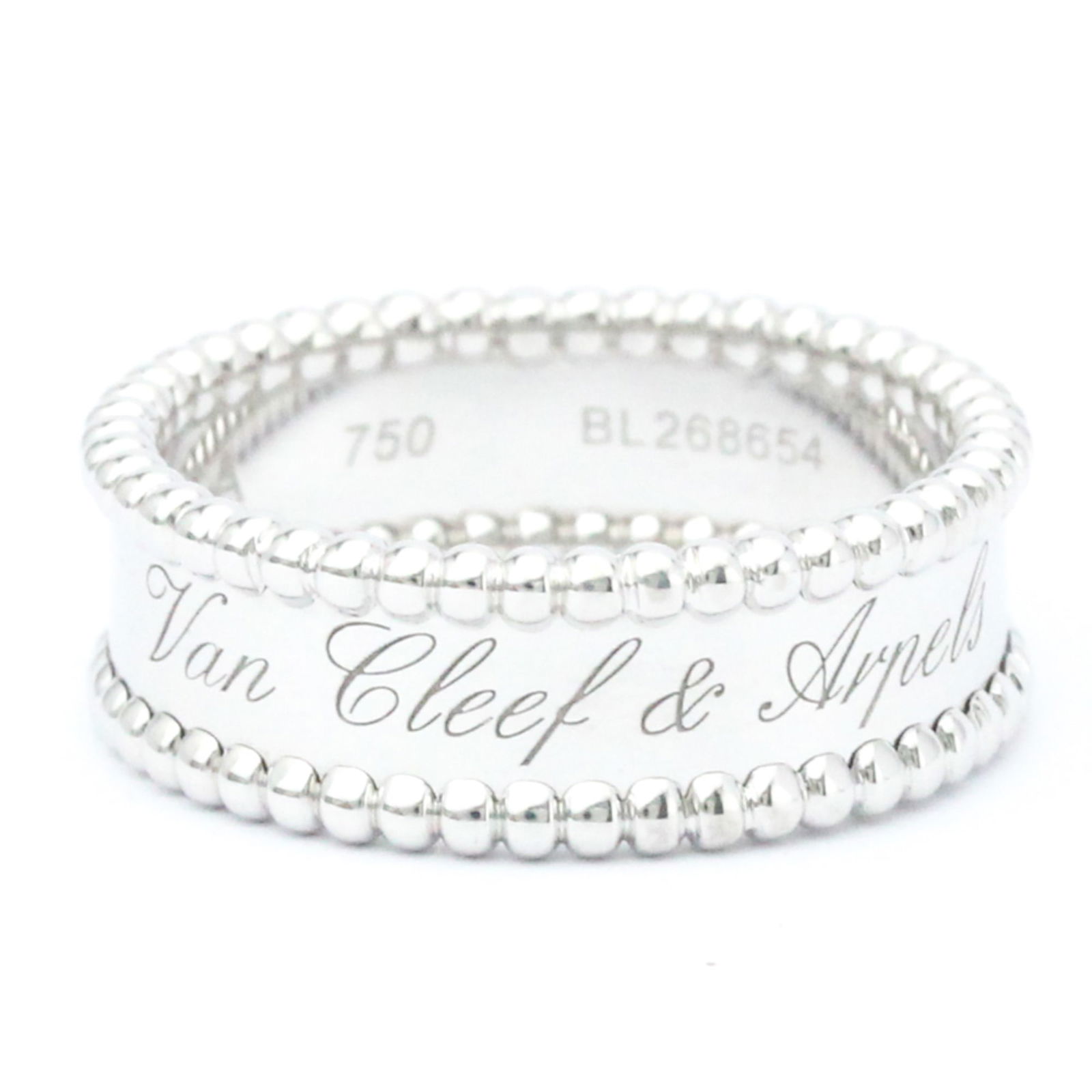 Van Cleef & Arpels Perlee Signature Ring VCARN32300 White Gold (18K) Fashion No Stone Band Ring: Van Cleef & Arpels Perlee Signature Ring VCARN32300 White Gold (18K) Fashion No Stone Band Ring Silver Brand: Van Cleef & Arpels Model: Perlee signature ring VCARN32300 Type: Band ring Style: Fashion