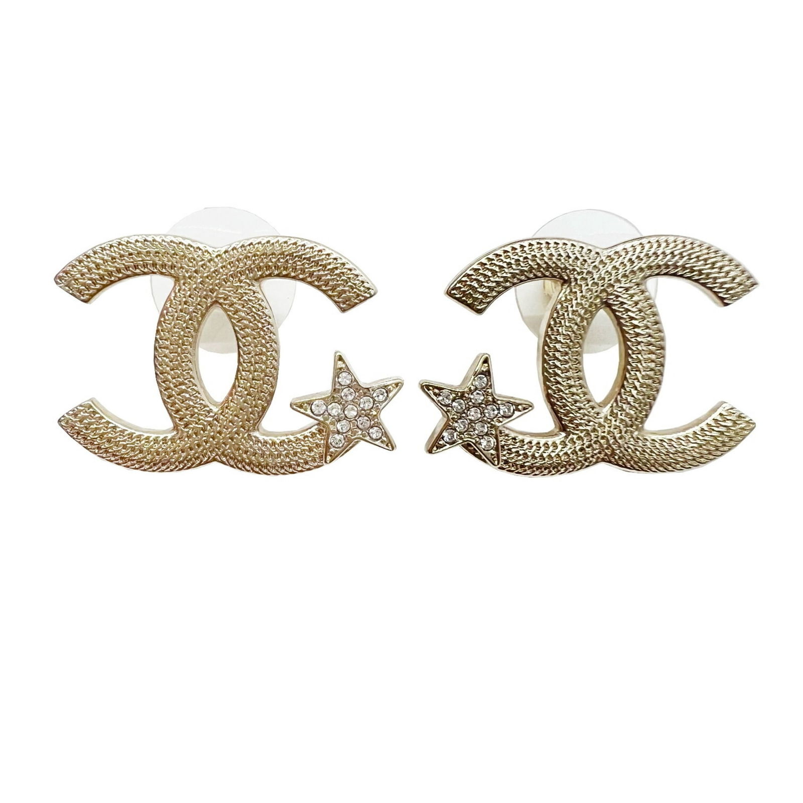 CHANEL Chanel earrings here mark CC star gold rhinestone metal ladies ABB491 B23B new item: CHANEL Chanel earrings here mark CC star gold rhinestone metal ladies ABB491 B23B new item Brand: Chanel Type: Stud earrings Gender: Women Material: Metal Rhinestone Color: Gold Stone: Rhinestone Size