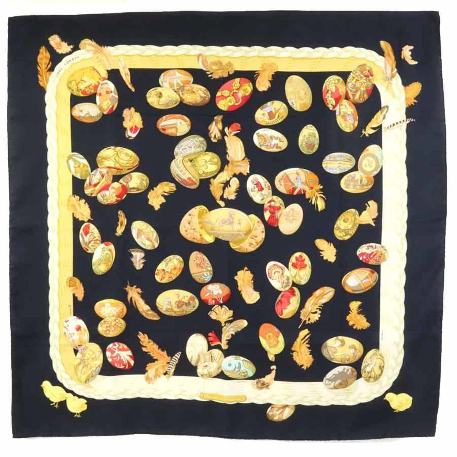 Hermes HERMES scarf Carre 90 silk black/multicolor ladies: Hermes HERMES scarf Carre 90 silk black/multicolor ladies Brand: Hermes Country of Origin: France Gender: Women Color: Black Multi-color Material: Silk Silk: Size (LxW): 87cm x 89cm / 34.25 x 35.03 Co