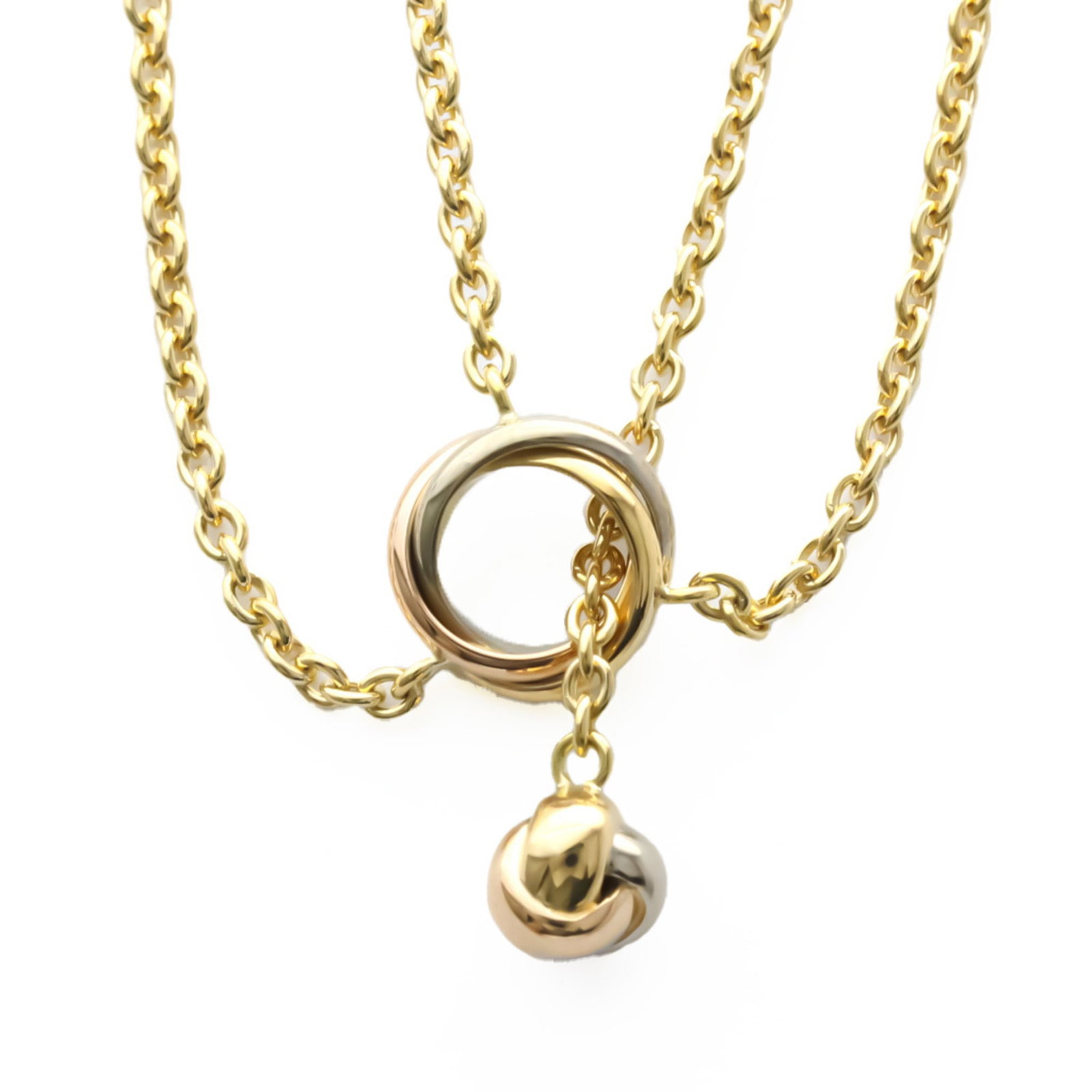 Cartier Baby Trinity Pampilles Necklace Pink Gold (18K) White Gold (18K) Yellow Gold (18K) Men Women: Cartier Baby Trinity Pampilles Necklace Pink Gold (18K) White Gold (18K) Yellow Gold (18K) Men Women Pendant Necklace Brand: Cartier Model: Baby Trinity Pampilles Necklace Necklace Type: Pendant neckl
