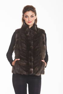 Siberian Sable Vest - Reversible to Fabric: Siberian Sable Vest - Reversible to Fabric Looking for a vest that will look great in the city as well as the country? Out to dinner or on the slopes? Or just maybe you're looking for the perfect way