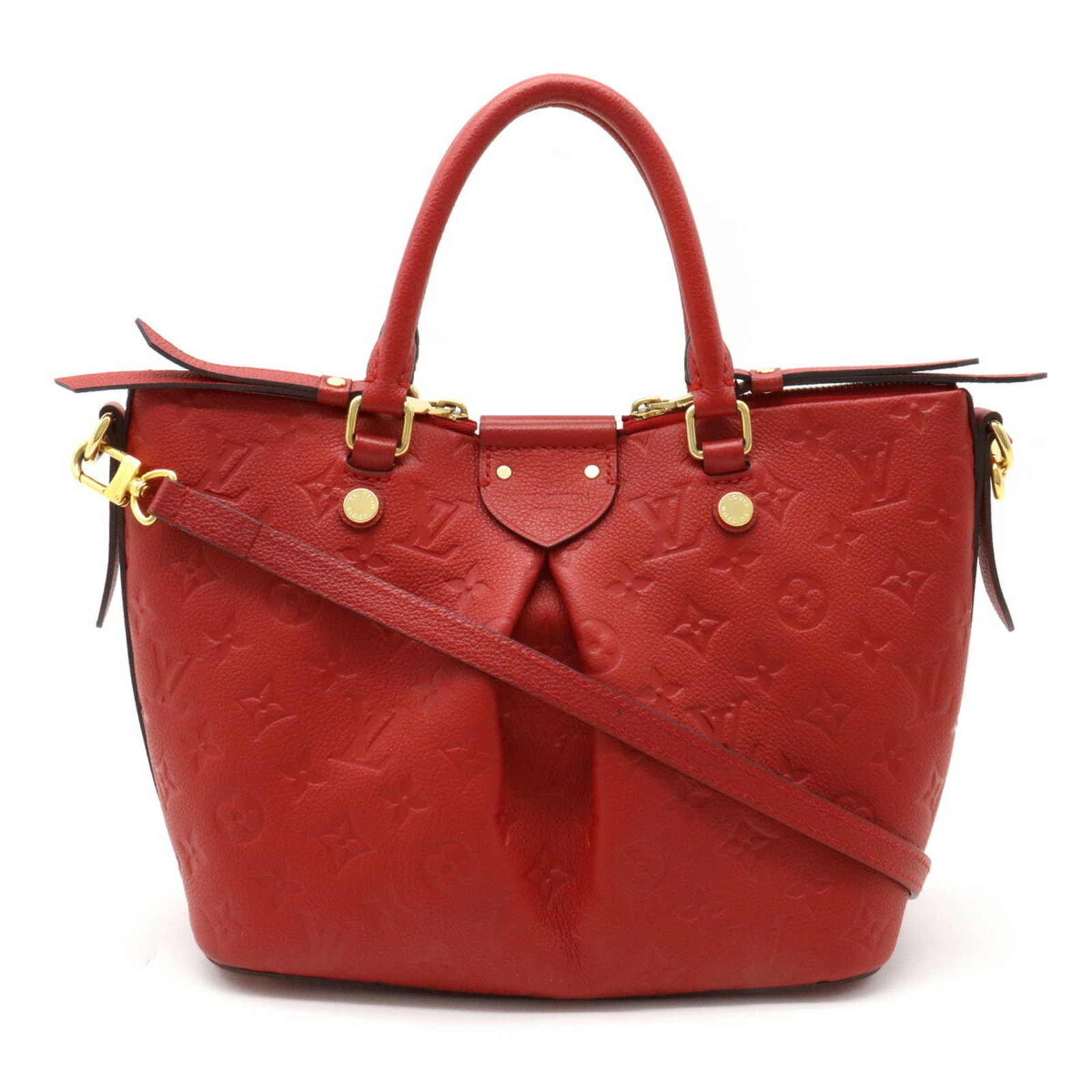 LOUIS VUITTON Monogram Empreinte Mazarine PM Handbag Shoulder Bag Sleeves Red M50638: LOUIS VUITTON Monogram Empreinte Mazarine PM Handbag Shoulder Bag Sleeves Red M50638 Brand: Louis Vuitton Line: Monogram Empreinte Model: M50638 Type: Handbag Shoulder bag Material: Monogram Empreinte