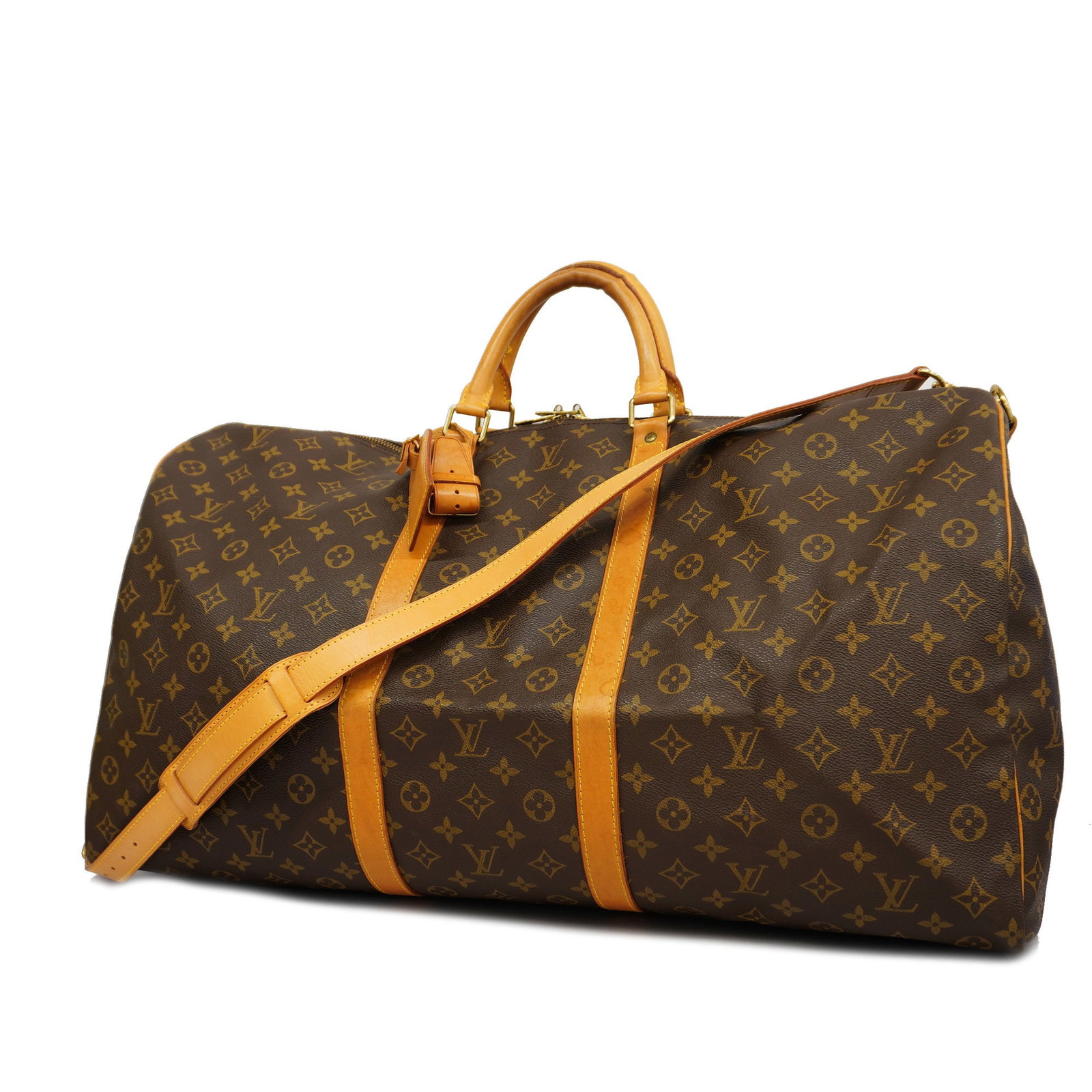 [(3cd4074-e)] Louis Vuitton Monogram Keepall Bandouliere 60 M41412 Unisex Boston Bag: [(3cd4074-e)] Louis Vuitton Monogram Keepall Bandouliere 60 M41412 Unisex Boston Bag Brand: Louis Vuitton Line: Monogram Model: Keepall Bandouliere 60 M41412 Type: Boston bag Hardware Color: Gold Clos
