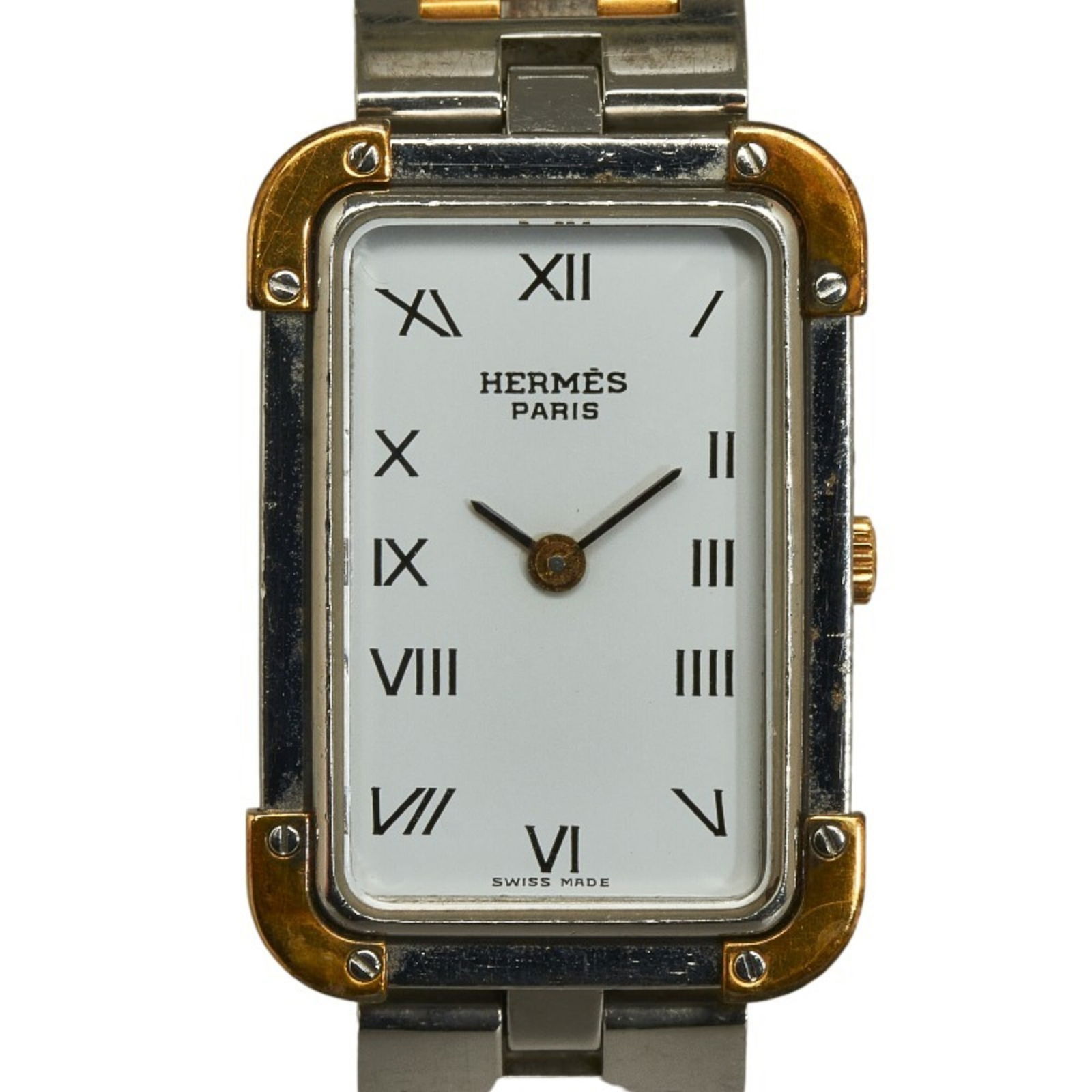 Hermes Croazur Watch Quartz White Dial Stainless Steel Women's HERMES: Hermes Croazur Watch Quartz White Dial Stainless Steel Women's HERMES Brand: Hermes Line: Croisiere Type: Wristwatch Gender: Women Display: Analog Material (Case): Stainless steel Material (Band): Sta