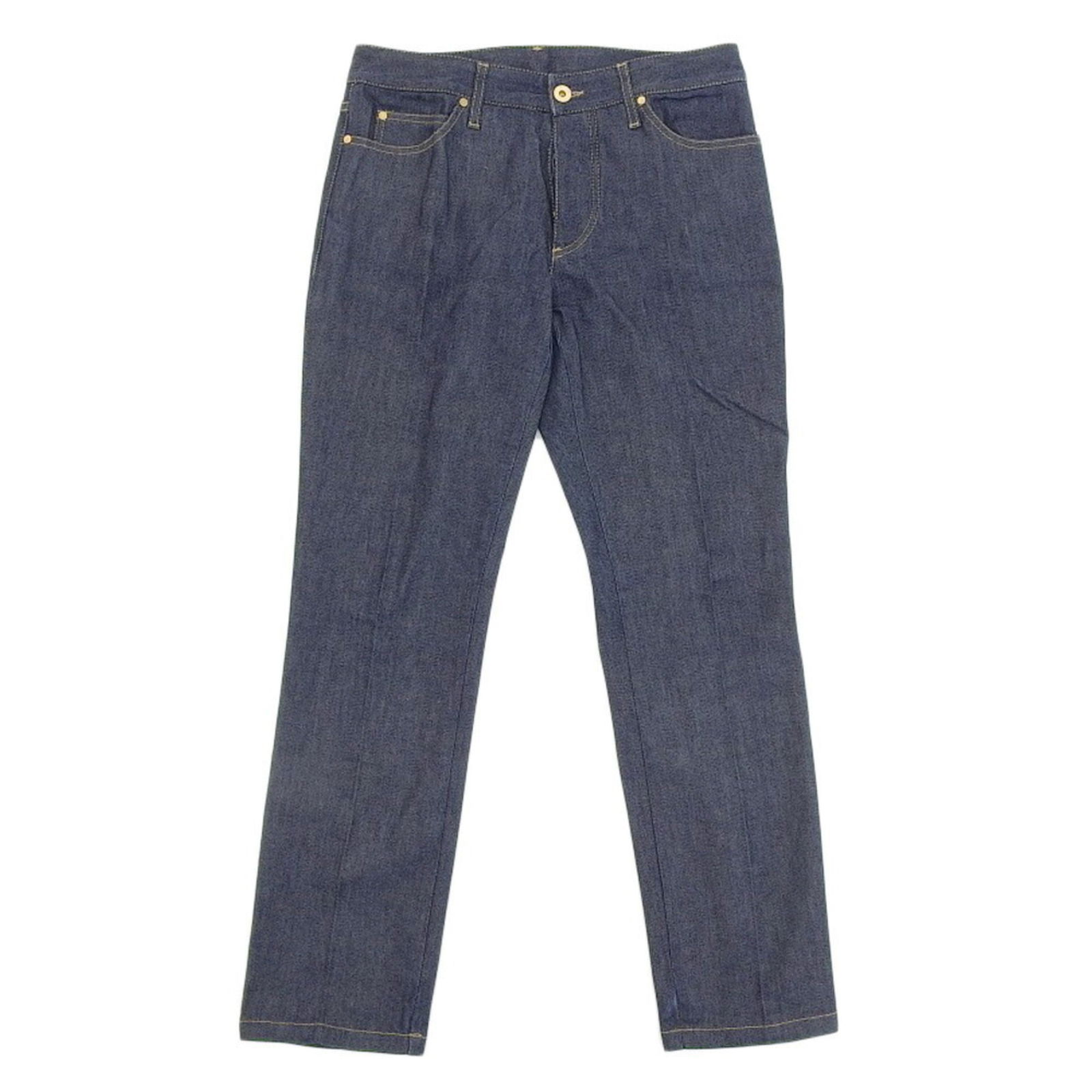 Gucci GUCCI denim jeans slacks logo GG interlocking G pants size 40 ladies: Gucci GUCCI denim jeans slacks logo GG interlocking G pants size 40 ladies Brand: Gucci Gender: Women Material: Cotton98% Elastane2% Cotton: 98% Elastane: 2% Color: Blue Size: 40 Rise: 21.5cm / 8.46 W