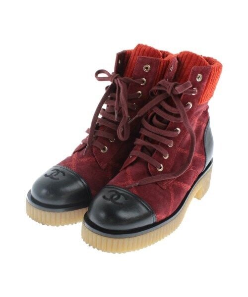 CHANEL Boots Red 38(Approx. 25cm): CHANEL Boots Red 38(Approx. 25cm) Us Shoe Size: 8 Color: Red Type: boots Uk Shoe Size: 6.5 Eu Shoe Size: 38.5 Customized: No Vintage: No Season: Fall Winter Handmade: No "Size (Women's): 38(Approx. 25