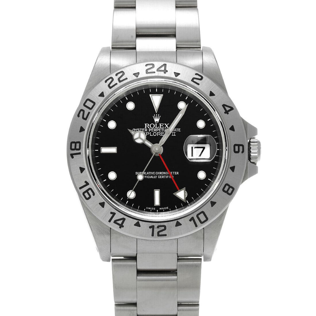 ROLEX Explorer II 16570 A number mens watch: ROLEX Explorer II 16570 A number mens watch Type: wristwatch Product Details Genre Watch/Men's Brand ROLEX Model Explorer II Model number 16570 Serial No. A (manufactured around 1999) Movement Automat