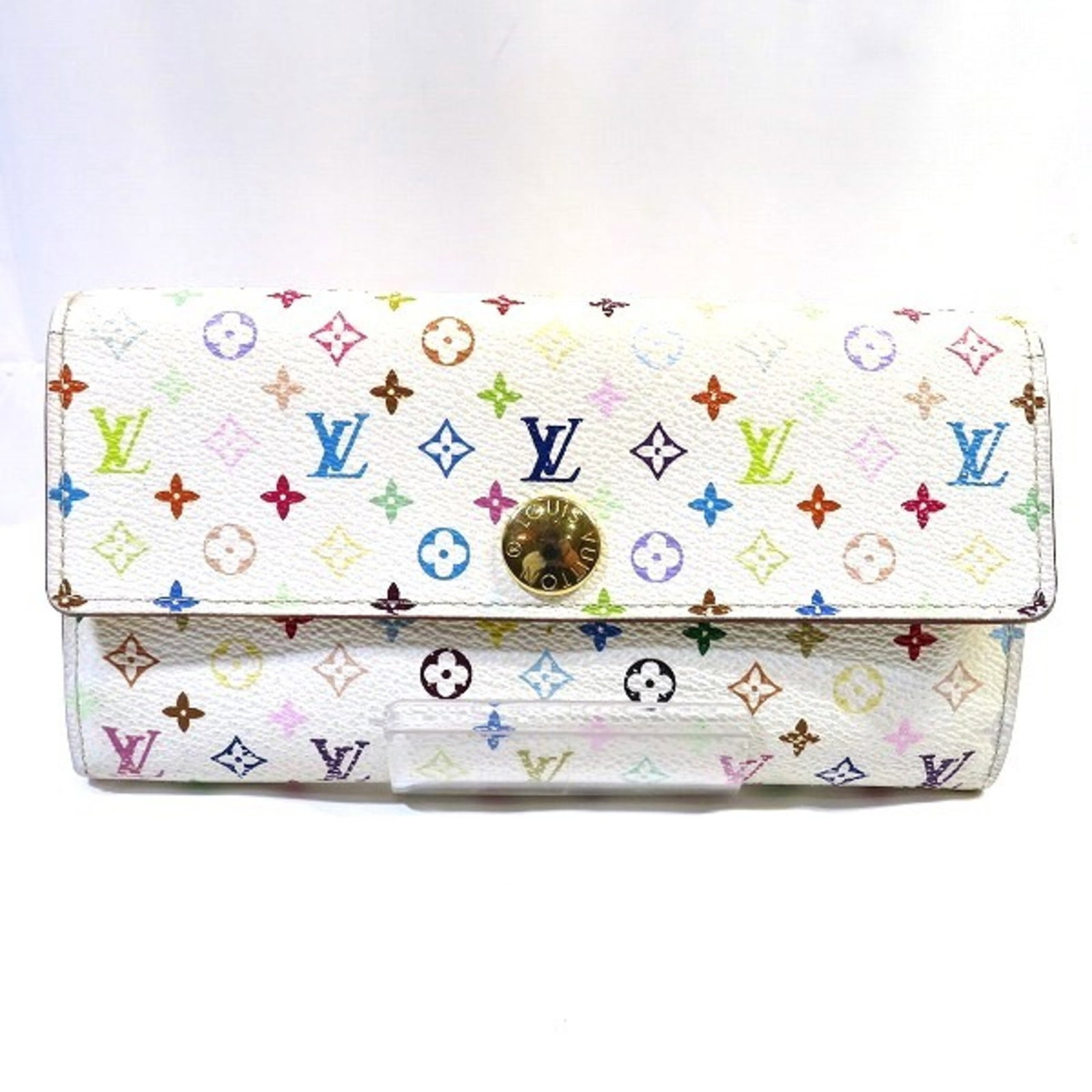 Louis Vuitton Monogram Multicolor Portefeuille Sarah M93744 Long Wallet Bifold Women's: Louis Vuitton Monogram Multicolor Portefeuille Sarah M93744 Long Wallet Bifold Women's Brand: Louis Vuitton Line: Monogram Multicolore Model: Portofeuil Sala Type: Long wallet (bi-fold) Gender: Women 
