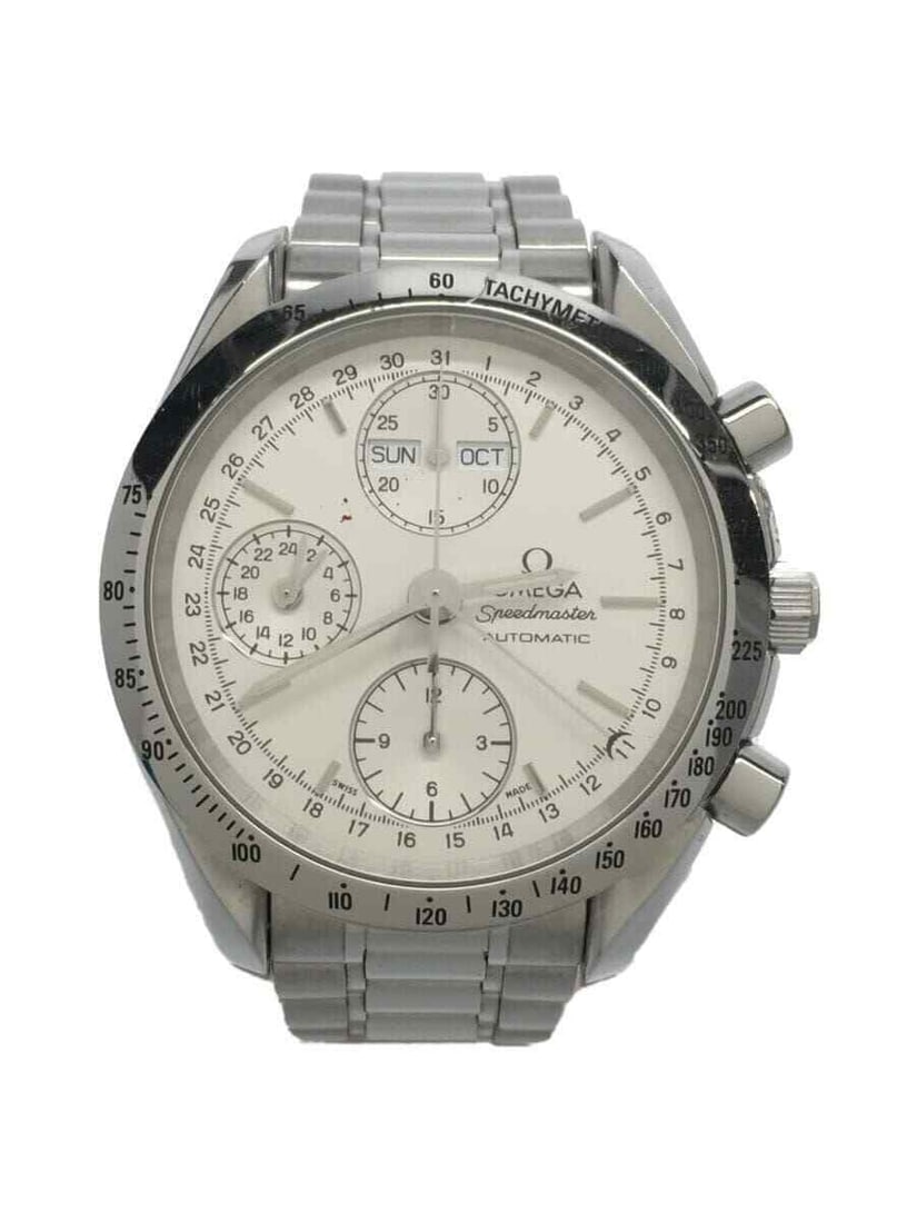 OMEGA Quartz Analog Stainless Steel beige Silver 3521.30 Mens Watch: OMEGA Quartz Analog Stainless Steel beige Silver 3521.30 Mens Watch Type: Wristwatch Description of Item Color beige Material/Fabric stainless Actual size (cm) Case length 4.5 Case side 4.1 Dial verti