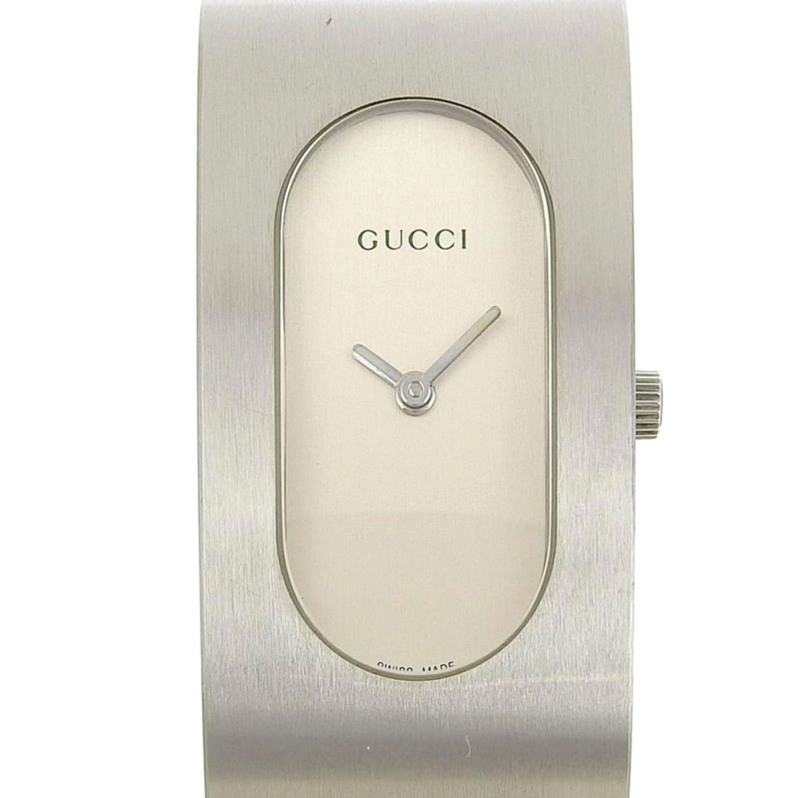 GUCCI Gucci wide bangle 2400L stainless steel quartz analog display ladies watch: GUCCI Gucci wide bangle 2400L stainless steel quartz analog display ladies watch Brand: Gucci Country of Origin: Switzerland Type: Wristwatch Gender: Women Display: Analog Material (Case): Stainless s