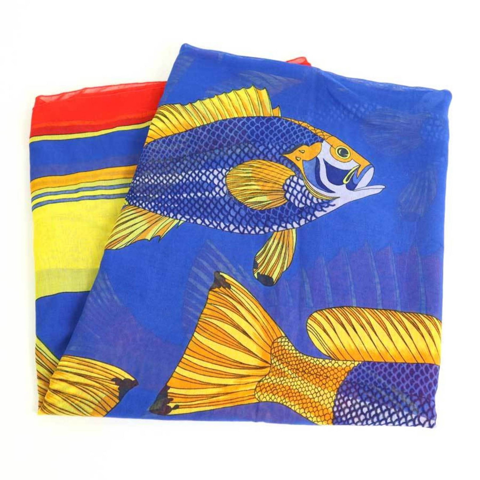 Hermes HERMES stole shawl pareo cotton blue/multicolor ladies e55976a: Hermes HERMES stole shawl pareo cotton blue/multicolor ladies e55976a Brand: Hermes Country of Origin: France Type: Scarf Gender: Women Color: Blue Multi-color Material: Cotton Cotton: Size (LxW): 1.5