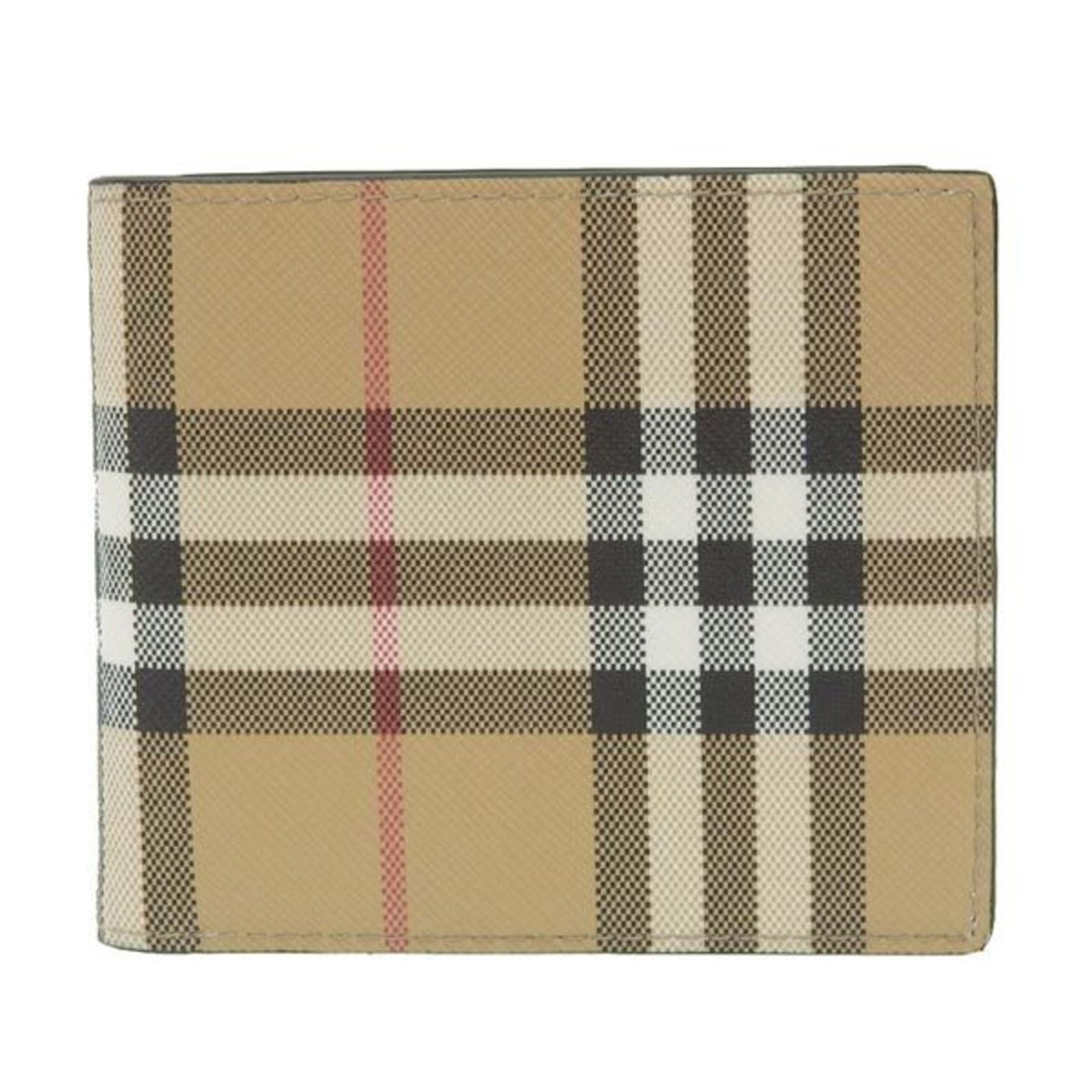 BURBERRY Check Bifold Wallet Beige Men's: BURBERRY Check Bifold Wallet Beige Men's Brand: Burberry Type: Wallet (bi-fold) Gender: Men Material: PVC PVC: Color: Beige Size (HxWxD): 9.5cm x 11cm x 1.7cm / 3.74 x 4.33 x 0.66 Condition: Used (ver
