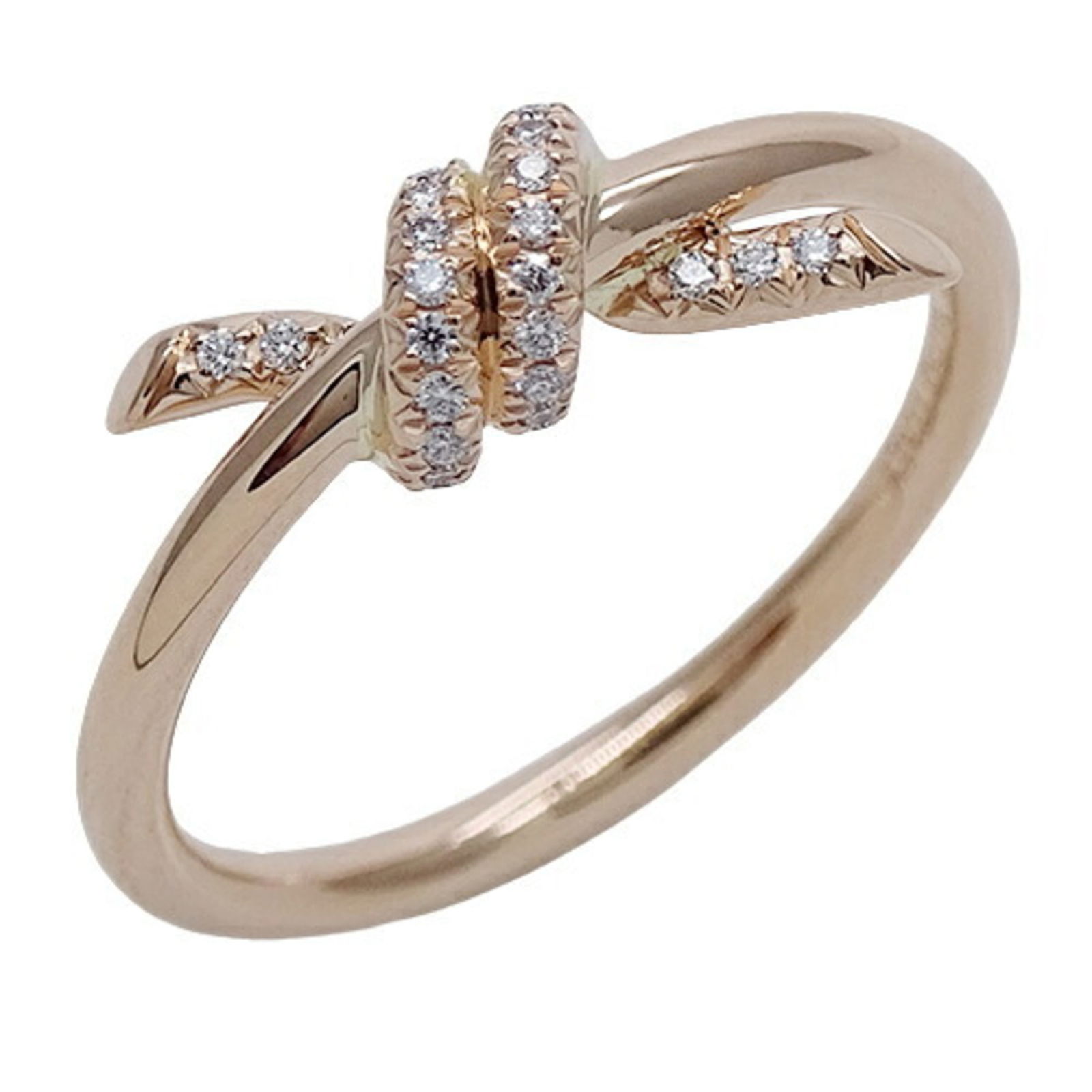 Tiffany TIFFANY & Co. Ring Women's 750PG Diamond Knot Pink Gold Approx. 7 Size 69526411 Polished: Tiffany TIFFANY & Co. Ring Women's 750PG Diamond Knot Pink Gold Approx. 7 Size 69526411 Polished Brand: Tiffany Model: 69526411 Country of Origin: Italy Type: Band ring Gender: Women Color: Pink gold