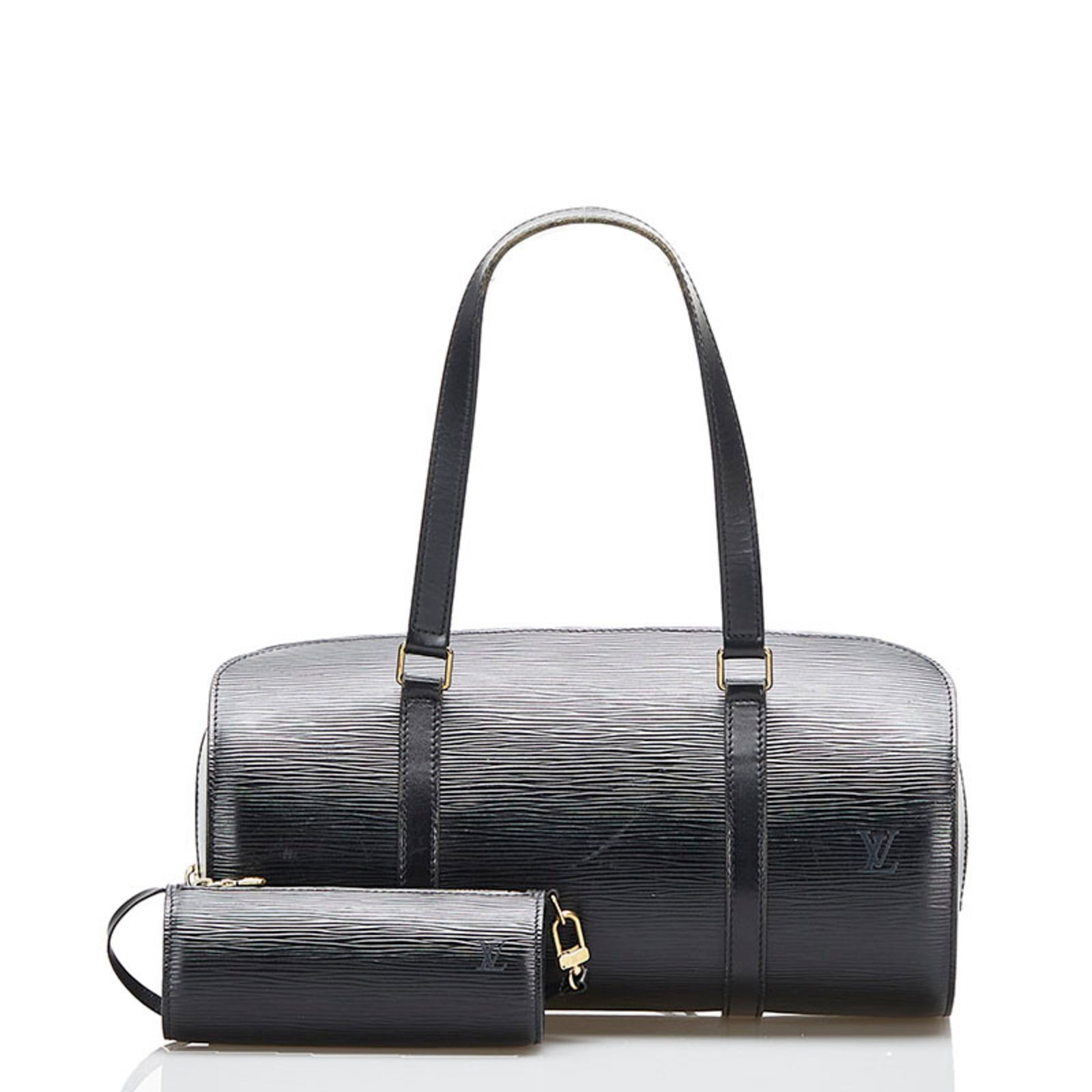 Louis Vuitton Epi Soufflot Handbag M52222 Noir Black Leather Ladies LOUIS VUITTON: Louis Vuitton Epi Soufflot Handbag M52222 Noir Black Leather Ladies LOUIS VUITTON Brand: Louis Vuitton Line: Epi Type: Handbag Material: Leather Leather: Color: Black Noir Closure: Zipper Gender: Wome