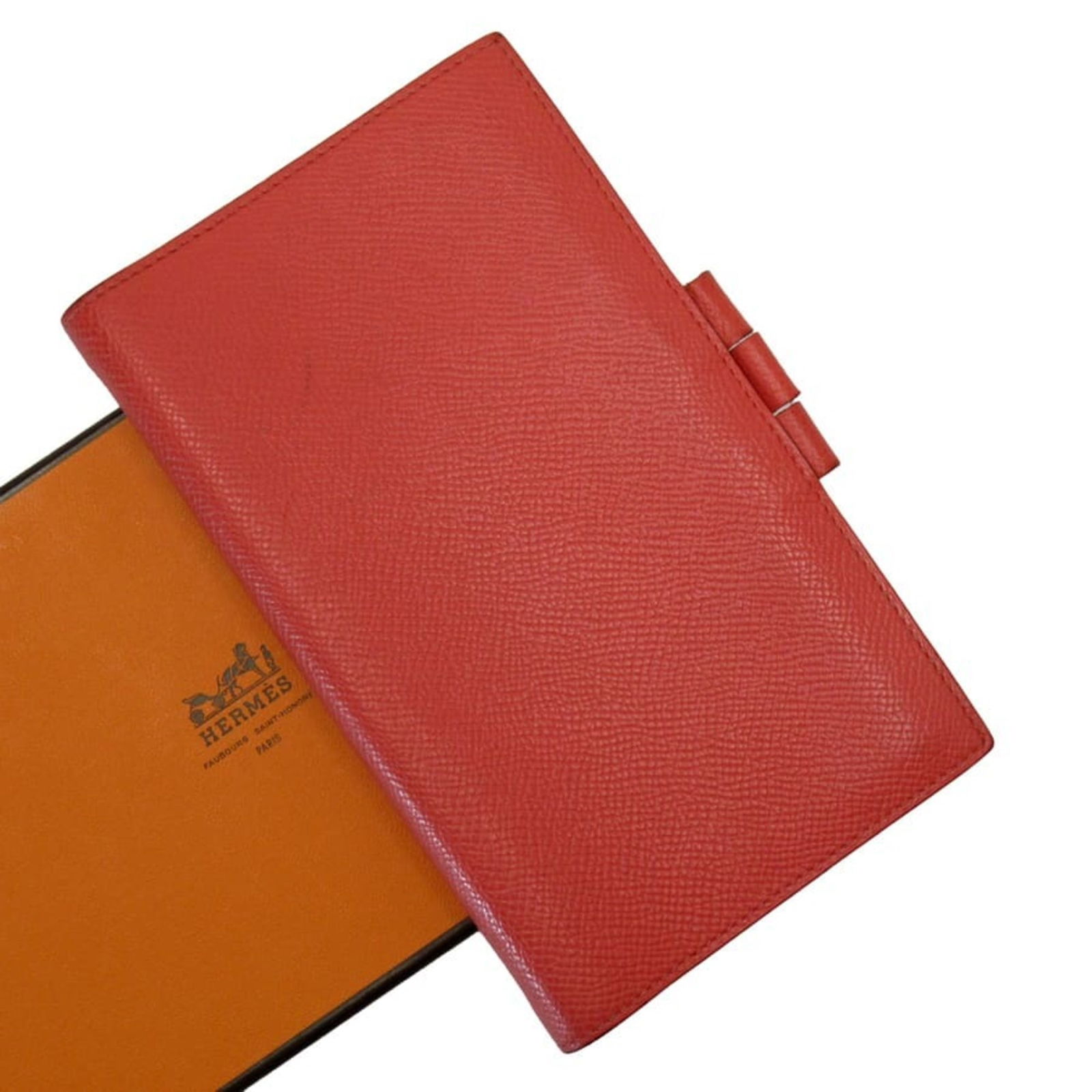 Hermes HERMES Notebook Cover Agenda Rose Jaipur Vow Epson: Hermes HERMES Notebook Cover Agenda Rose Jaipur Vow Epson Brand: Hermes Line: Agenda Country of Origin: France Color: Rose jaipur Material: Epsom leather Epsom leather: Size (HxWxD): 17cm x 10.5cm x 1