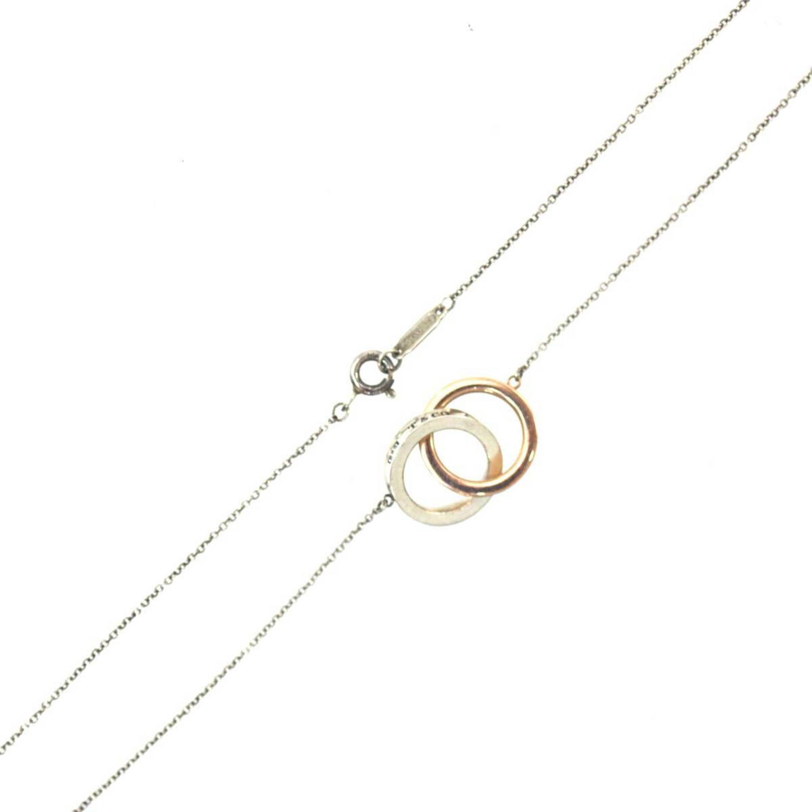Tiffany&co. Tiffany 1837 Interlocking Circle Double Ring Necklace