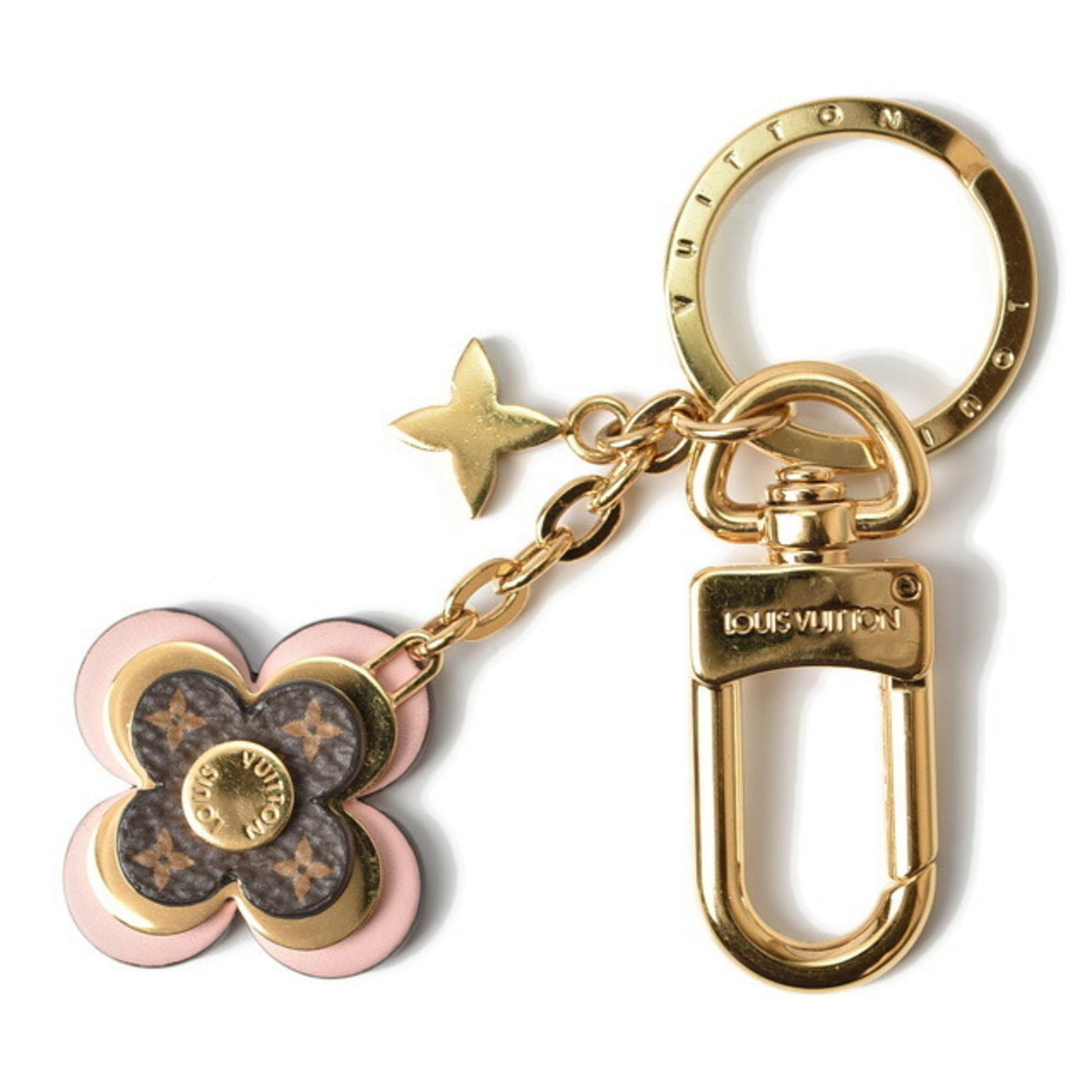 Louis Vuitton Keyring Keychain Bag Charm LOUIS VUITTON M63085 Porto Cle Blooming Flower BB: Louis Vuitton Keyring Keychain Bag Charm LOUIS VUITTON M63085 Porto Cle Blooming Flower BB Brand: Louis Vuitton Country of Origin: Italy Type: Keyring Gender: Women Color: Gold Material: Brass Ring Di
