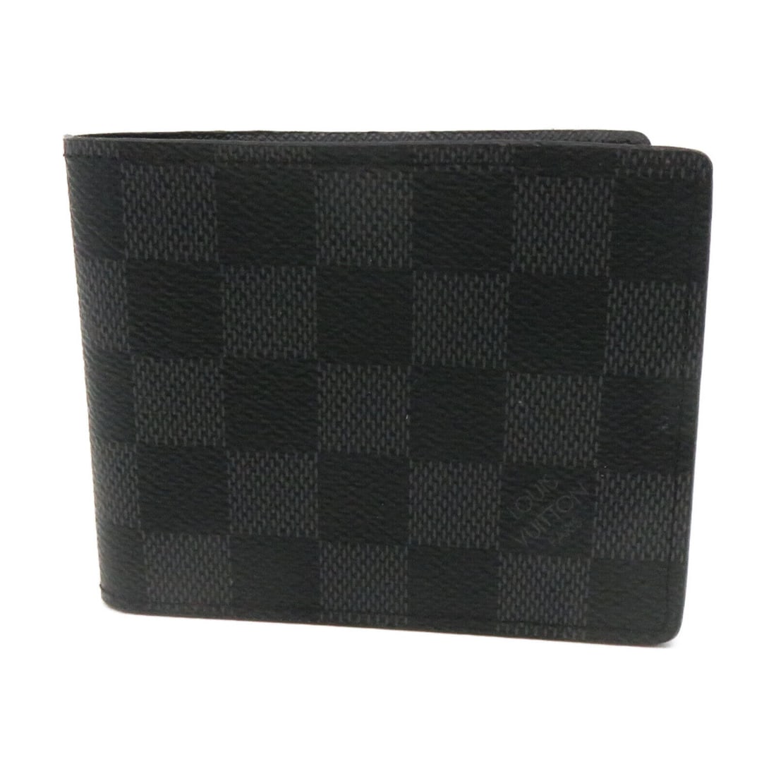 LOUIS VUITTON LV Slender Wallet Short Wallet N63261 Damier Black: LOUIS VUITTON LV Slender Wallet Short Wallet N63261 Damier Black Style: wallet Material: PVC coated canvas Color: Black Size Type: Regular Type: wallet Frame Color: Black C: Heavily Used The BIDHAUS G