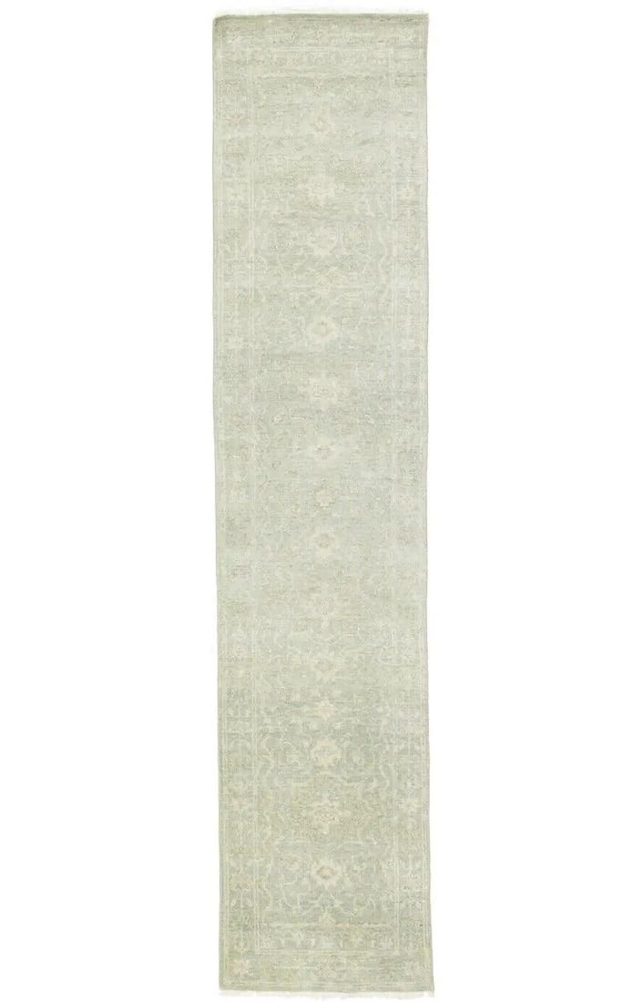 3X14 Muted Green Floral Transitional Oriental Runner Rug Hallway Carpet 26X14: 3X14 Muted Green Floral Transitional Oriental Runner Rug Hallway Carpet 26X14 Free continental US Shipping Type: Runners Color: Muted Colors: Green Cream Brown etc Size: 2"6 x 14"1 Material: Wool Prod